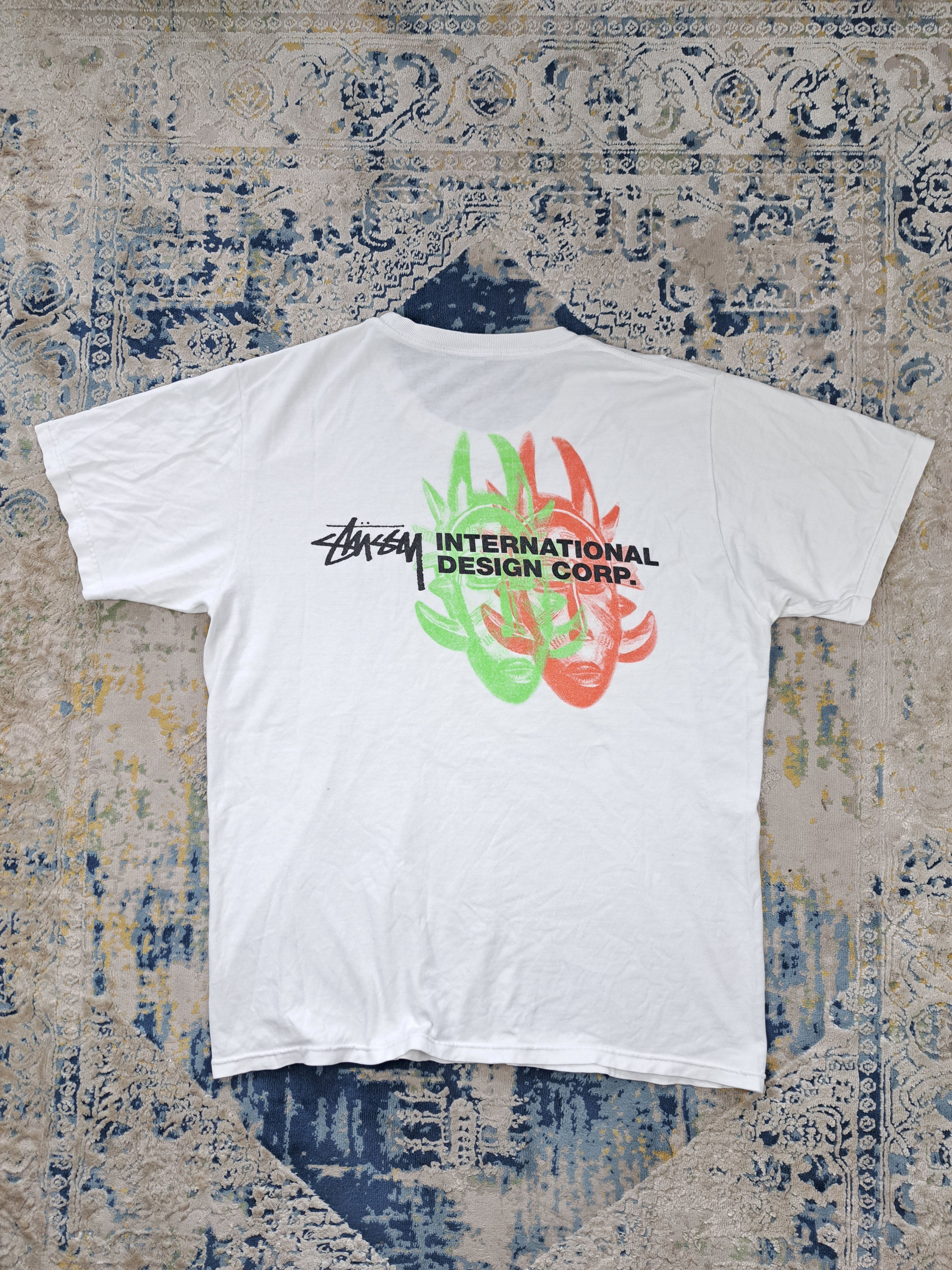 Stussy Stussy Double Mask International Design Corp Tee White Size US M / EU 48-50 / 2 - 1 Thumbnail