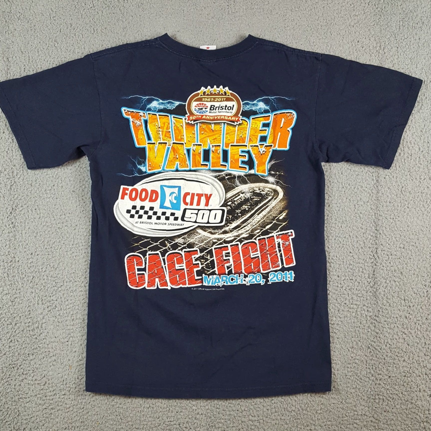 Anvil VINTAGE NASCAR Food City 500 Demolition Derby Men's Size S Retro Car Racing T Shirt Size US S / EU 44-46 / 1 - 4 Thumbnail