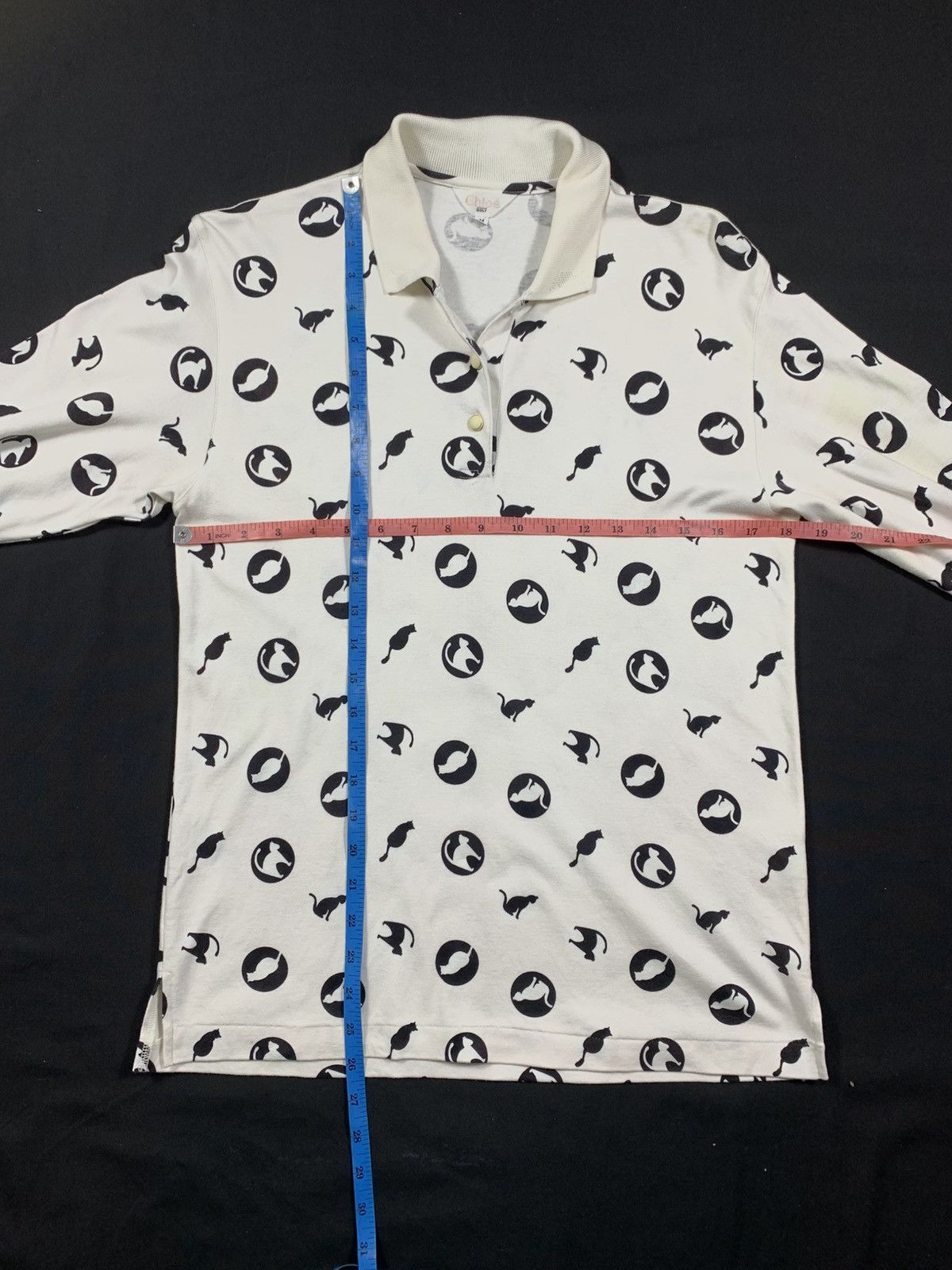 Chloe × Designer Chloe Cat Full prnit Longslevee tshirt logo Size US M / EU 48-50 / 2 - 7 Thumbnail
