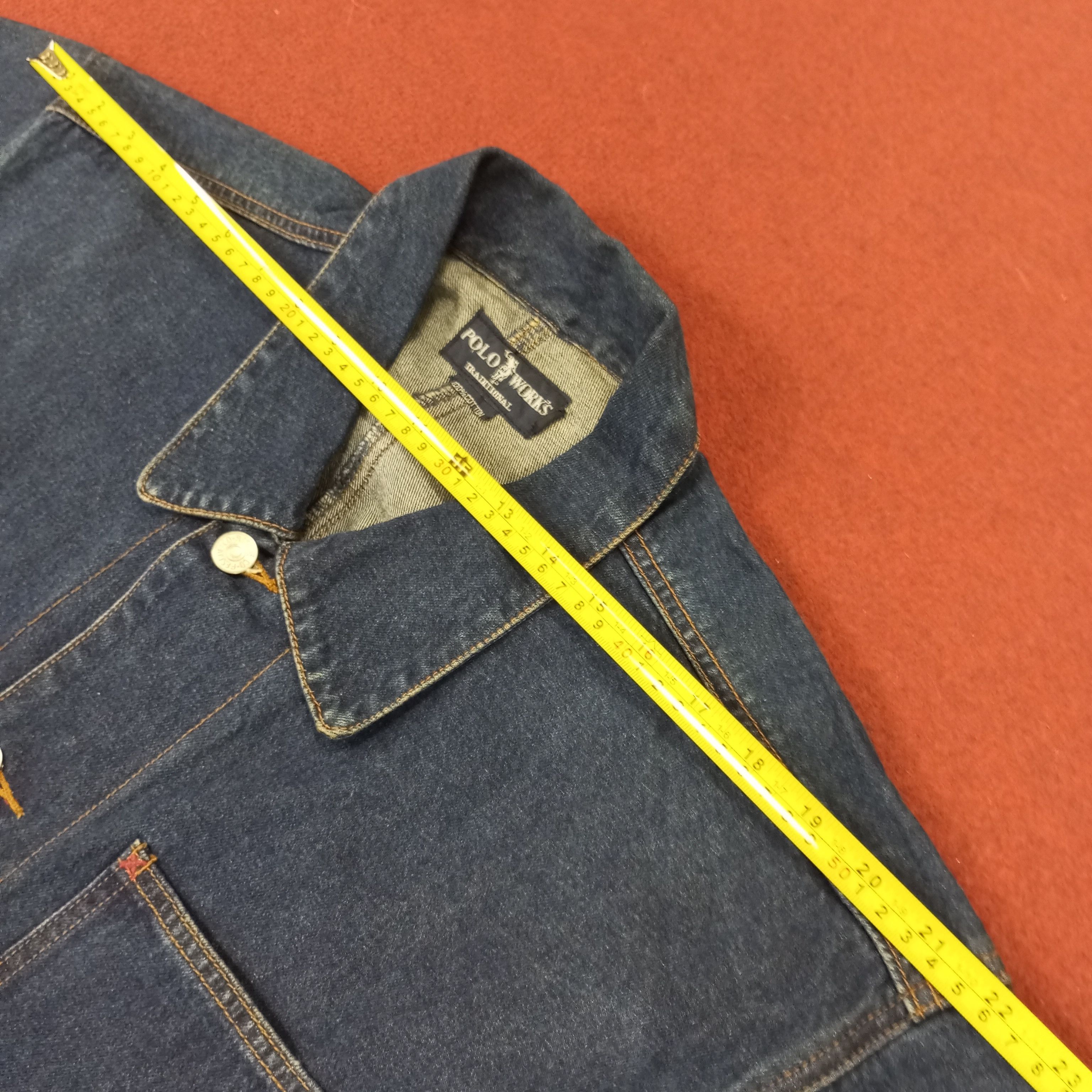 Polo Ralph Lauren × Vintage Polo Works Traditional Fashion Style Denim Jacket Size US L / EU 52-54 / 3 - 10 Thumbnail