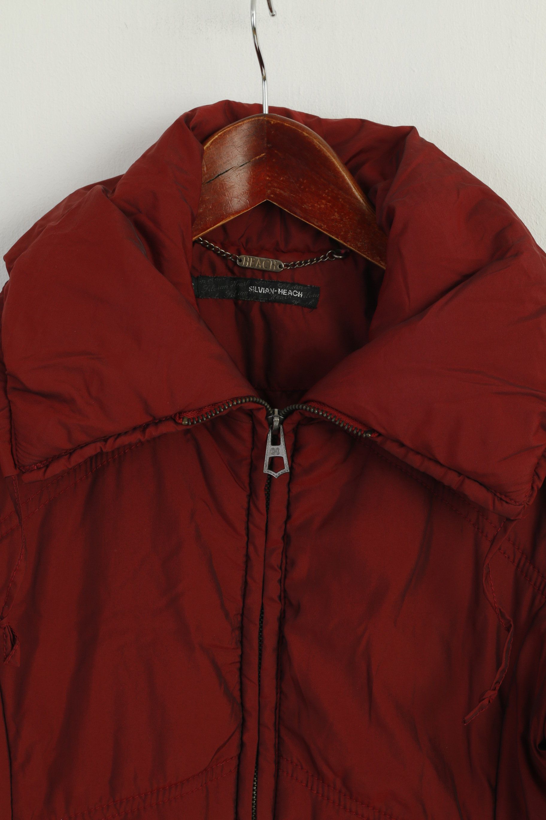 Vintage Silvian Heach Women S Jacket Burgundy 2838 Size S / US 4 / IT 40 - 3 Thumbnail