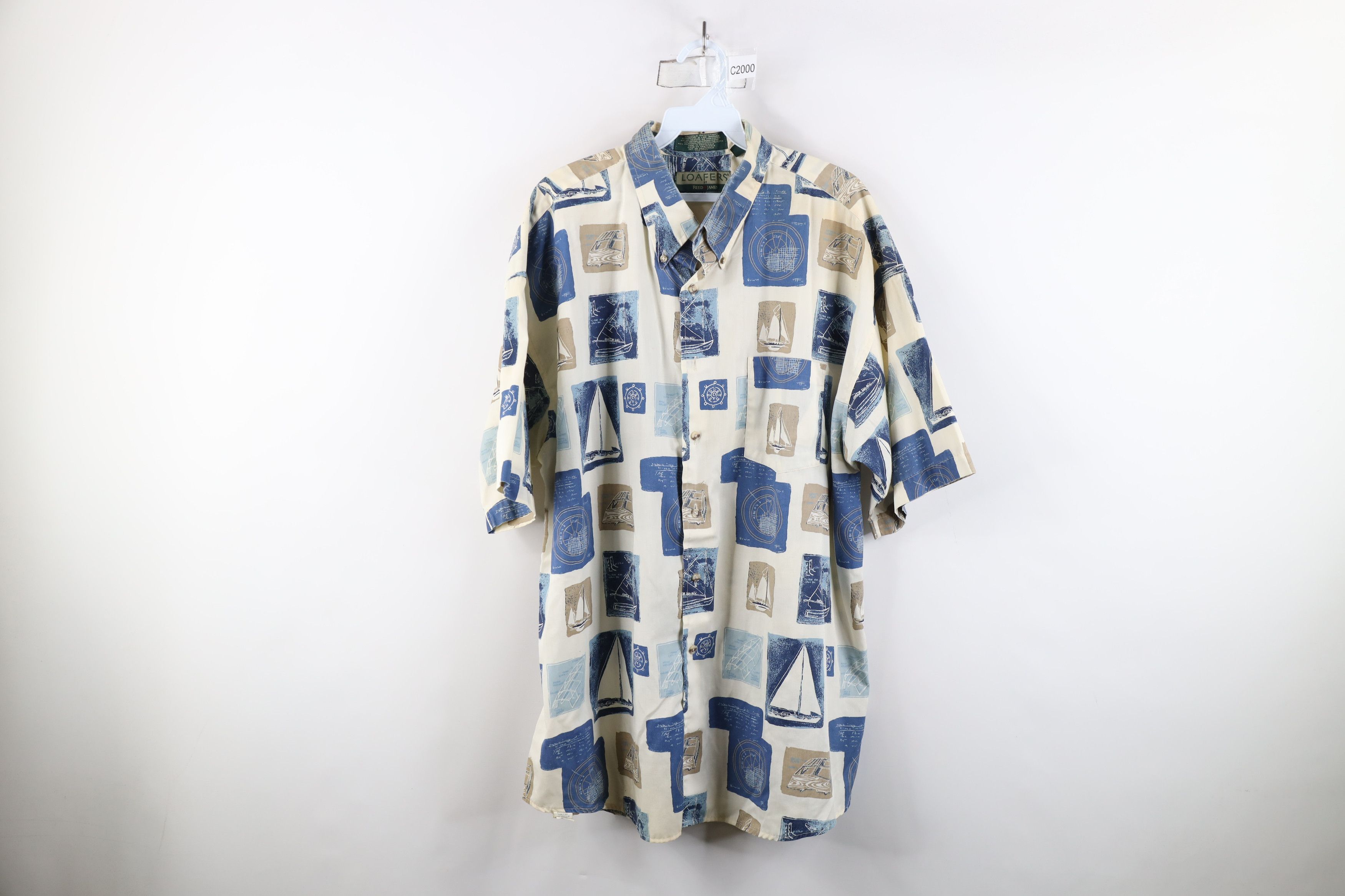 Vintage Vintage 90s Streetwear Print Short Sleeve Button Down Shirt Size US XL / EU 56 / 4 - 1 Thumbnail