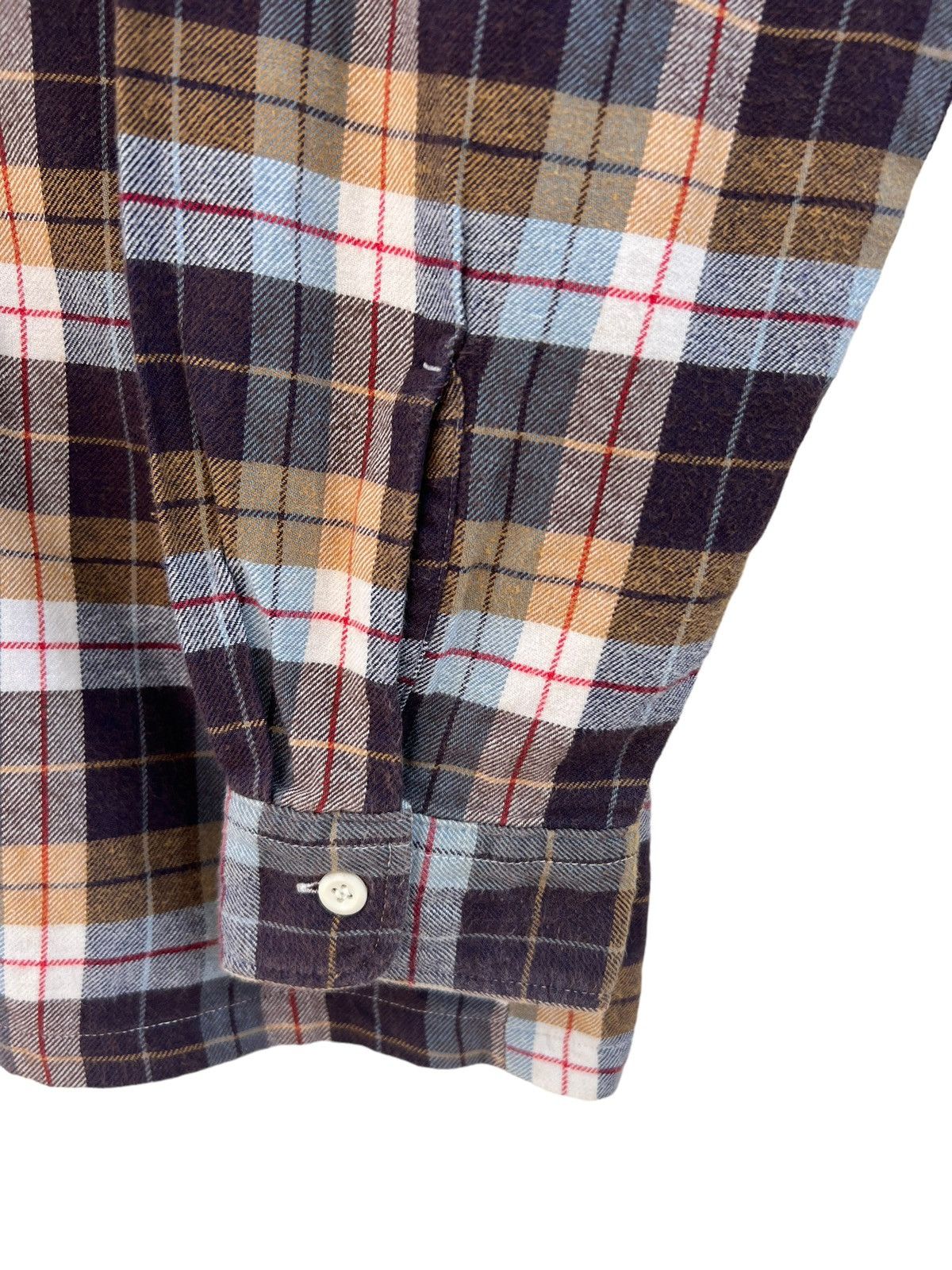 Big John Vintage 90s Big John Japan Double Flap Pocket Plaid Flannel Size US L / EU 52-54 / 3 - 11 Thumbnail