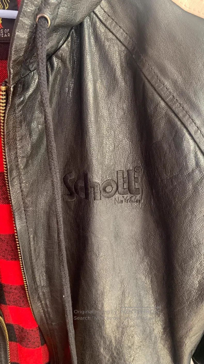 Schott Schott Hooded plant-tanned sheepskin leather coat Size US M / EU 48-50 / 2 - 2 Thumbnail