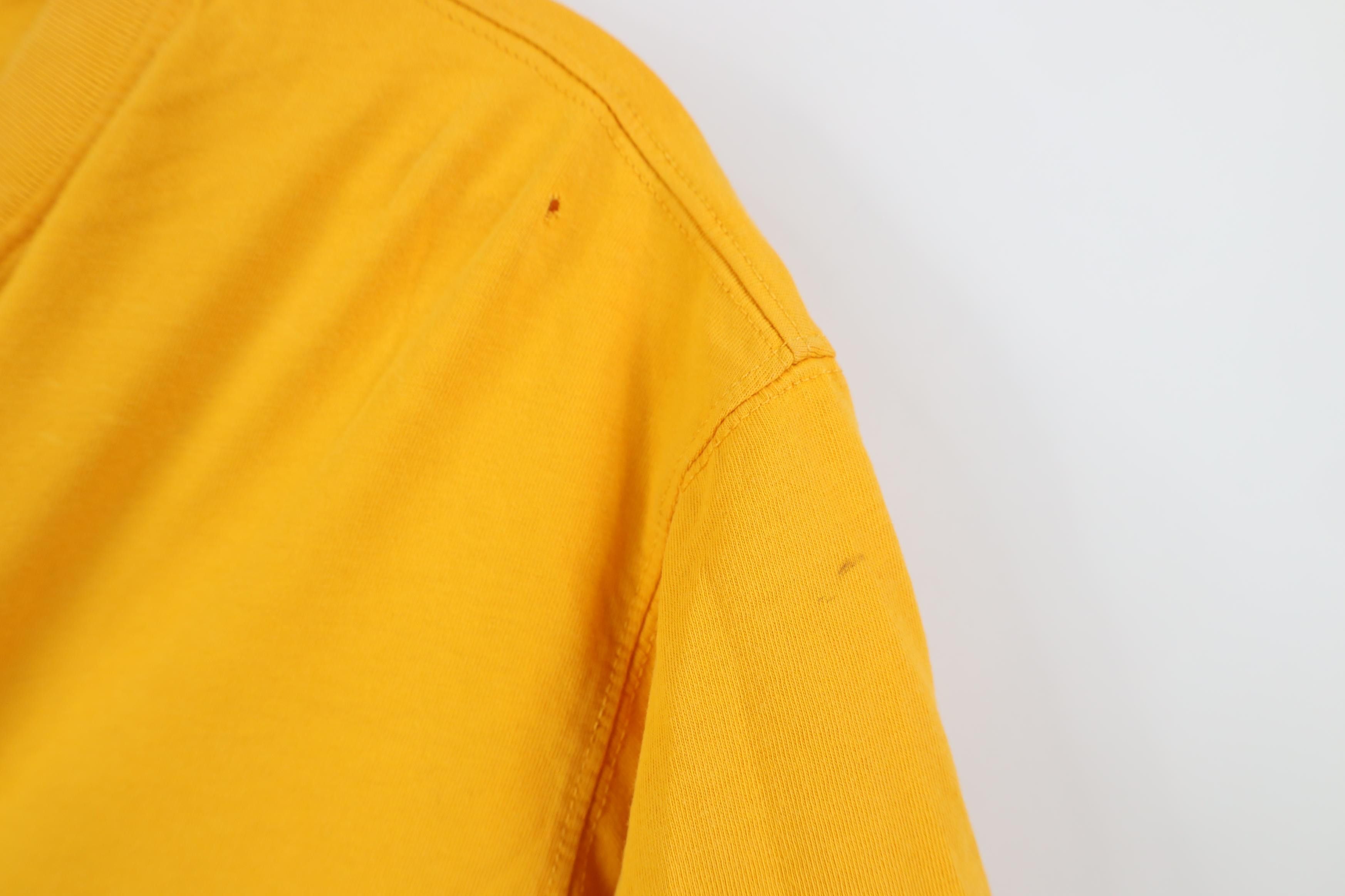 Lands' End Vintage Y2K Lands End Blank Short Sleeve T-Shirt Yellow Size US L / EU 52-54 / 3 - 5 Thumbnail
