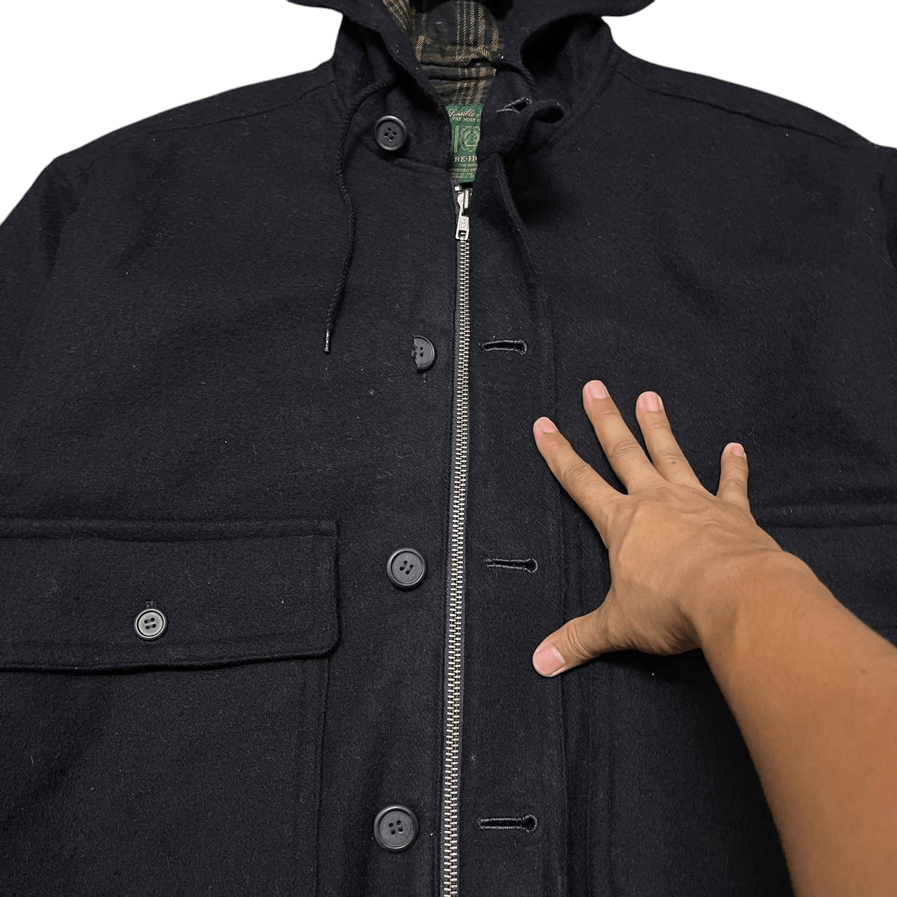 Japanese Brand Vintage Be Hot Sensible Persons Wool Bomber Jacket Size US M / EU 48-50 / 2 - 8 Thumbnail