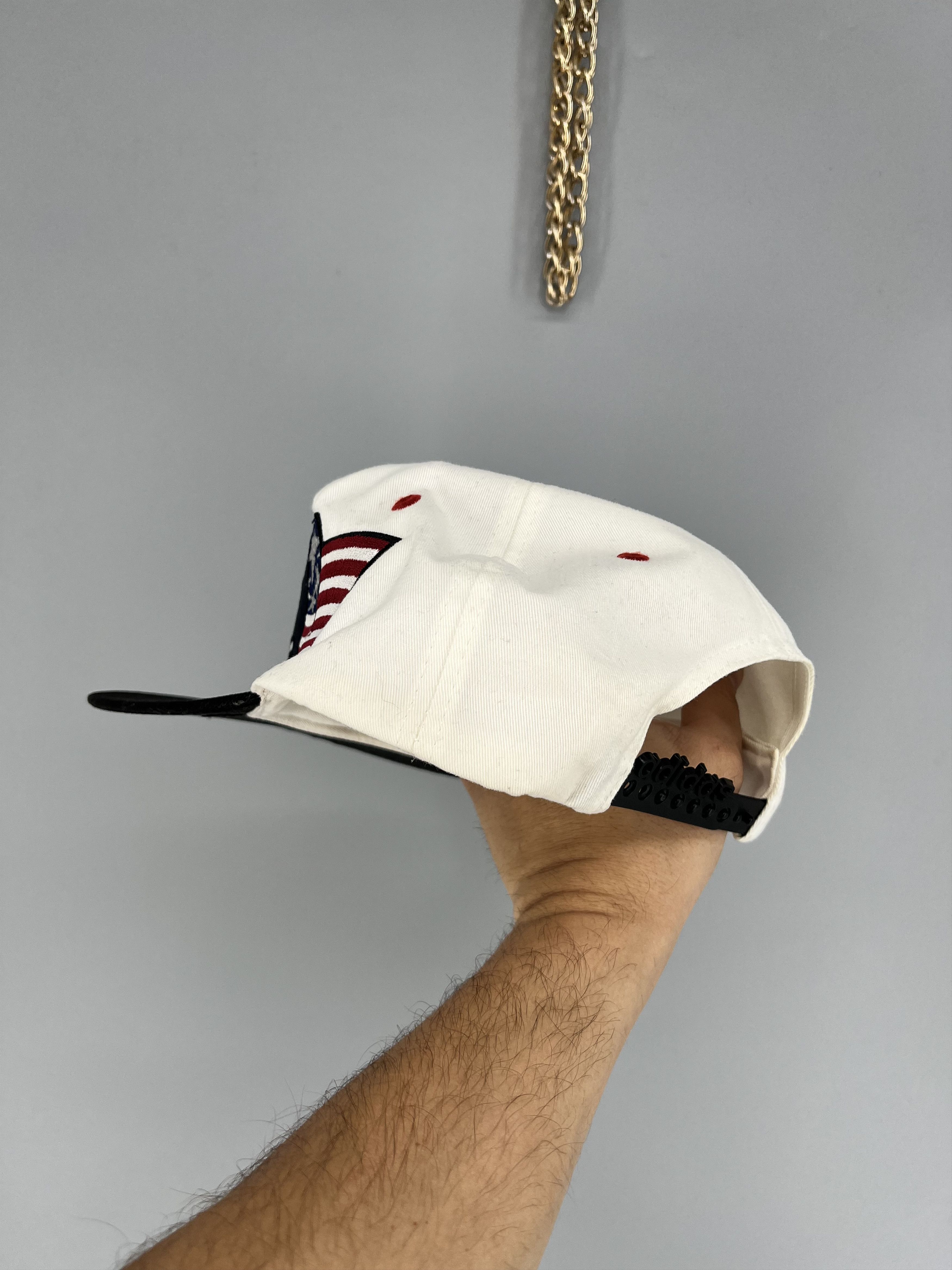 Adidas Vintage Adidas USA Big Logo American Flag Cap Size ONE SIZE - 7 Thumbnail