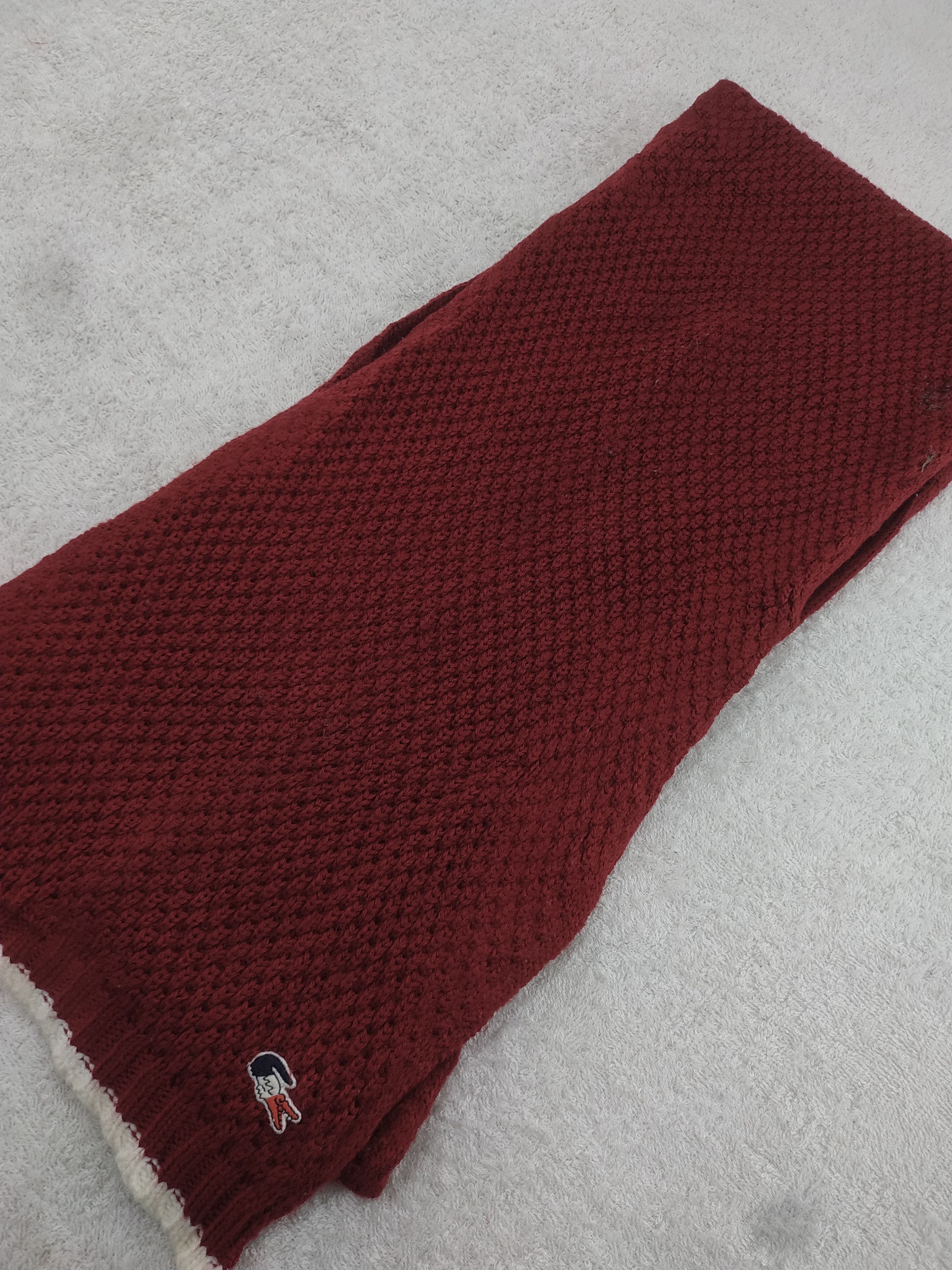 Lacoste Vintage Lacoste Scarf/Muffler/Neckwear MF534 Size ONE SIZE - 3 Thumbnail