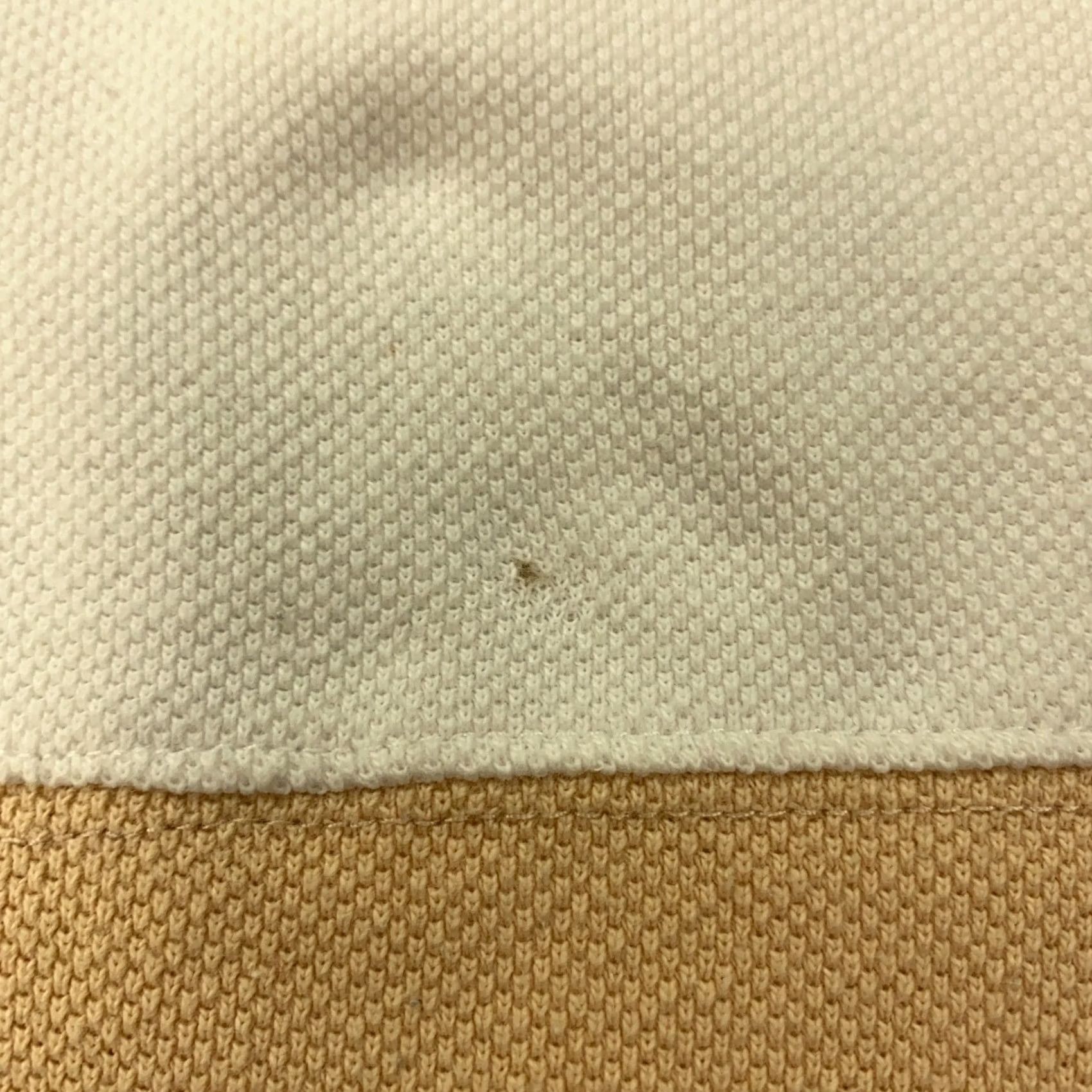 Lacoste VTG Lacoste Polo Shirt 3XL White Tan Striped Preppy 90s Mens Shirt Polo Size US XXL / EU 58 / 5 - 3 Thumbnail