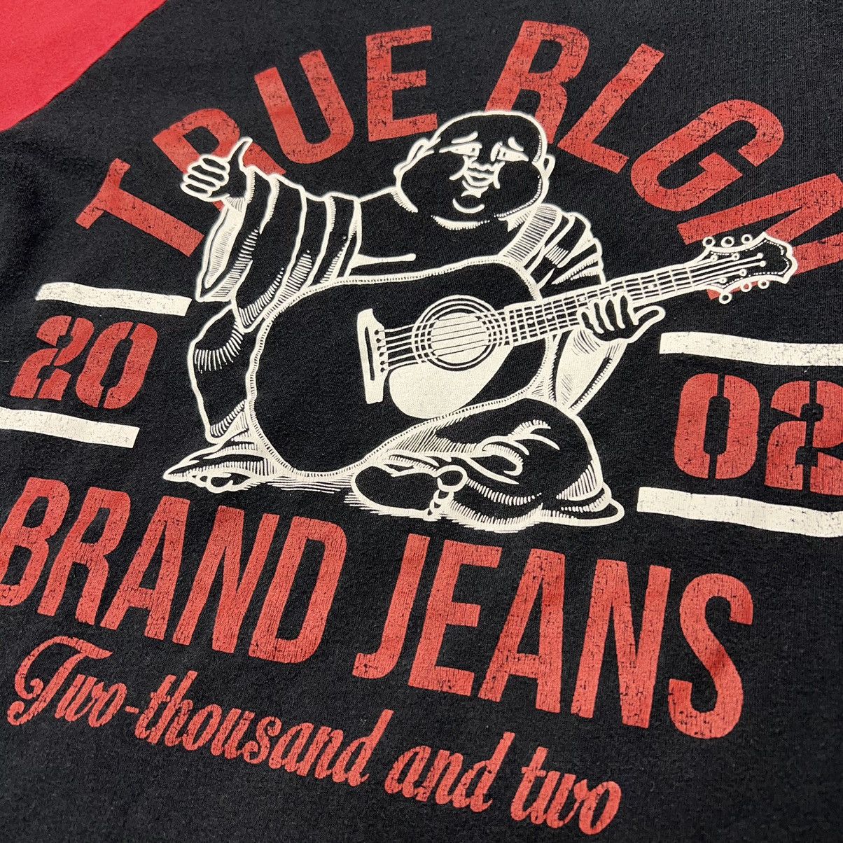 True Religion True Religion Tee Shirt Black Red Graphic Short Sleeve Jeans Size US M / EU 48-50 / 2 - 3 Thumbnail