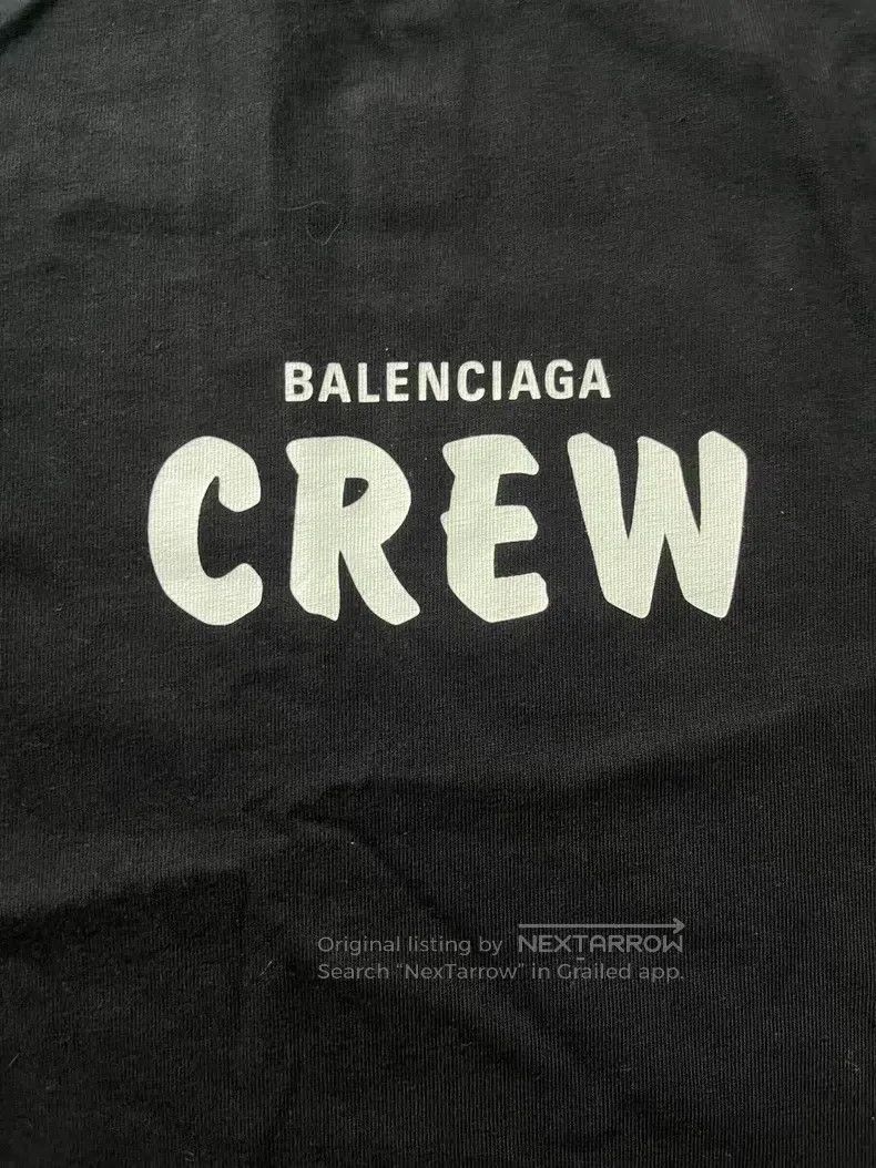 Balenciaga Balenciaga Letter Printed Loose Short Sleeve T-Shirt Size S / US 4 / IT 40 - 3 Thumbnail