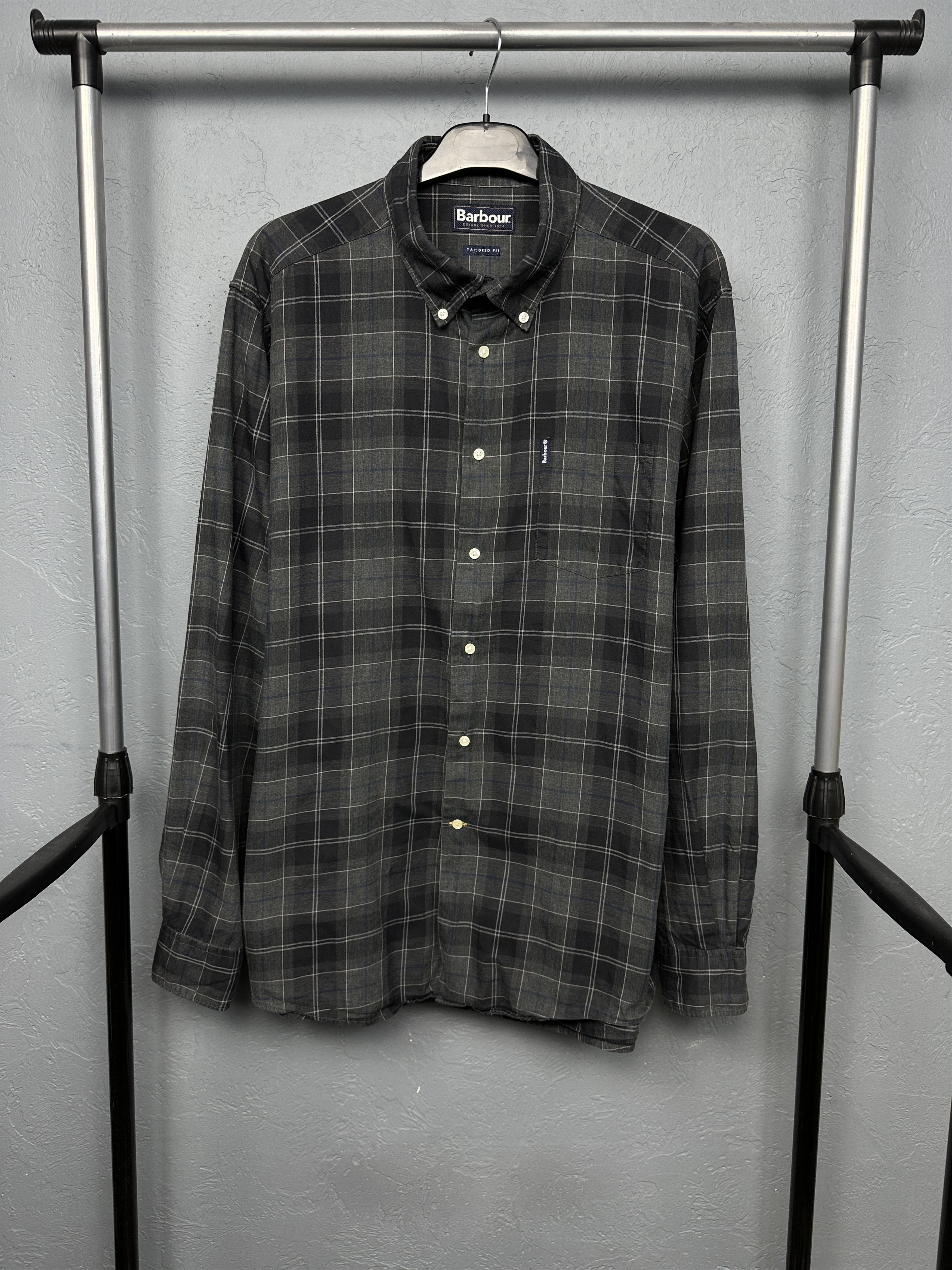 Barbour Barbour Wetheram Mens Long Sleeve Plaid Shirt Size US XL / EU 56 / 4 - 1 Thumbnail
