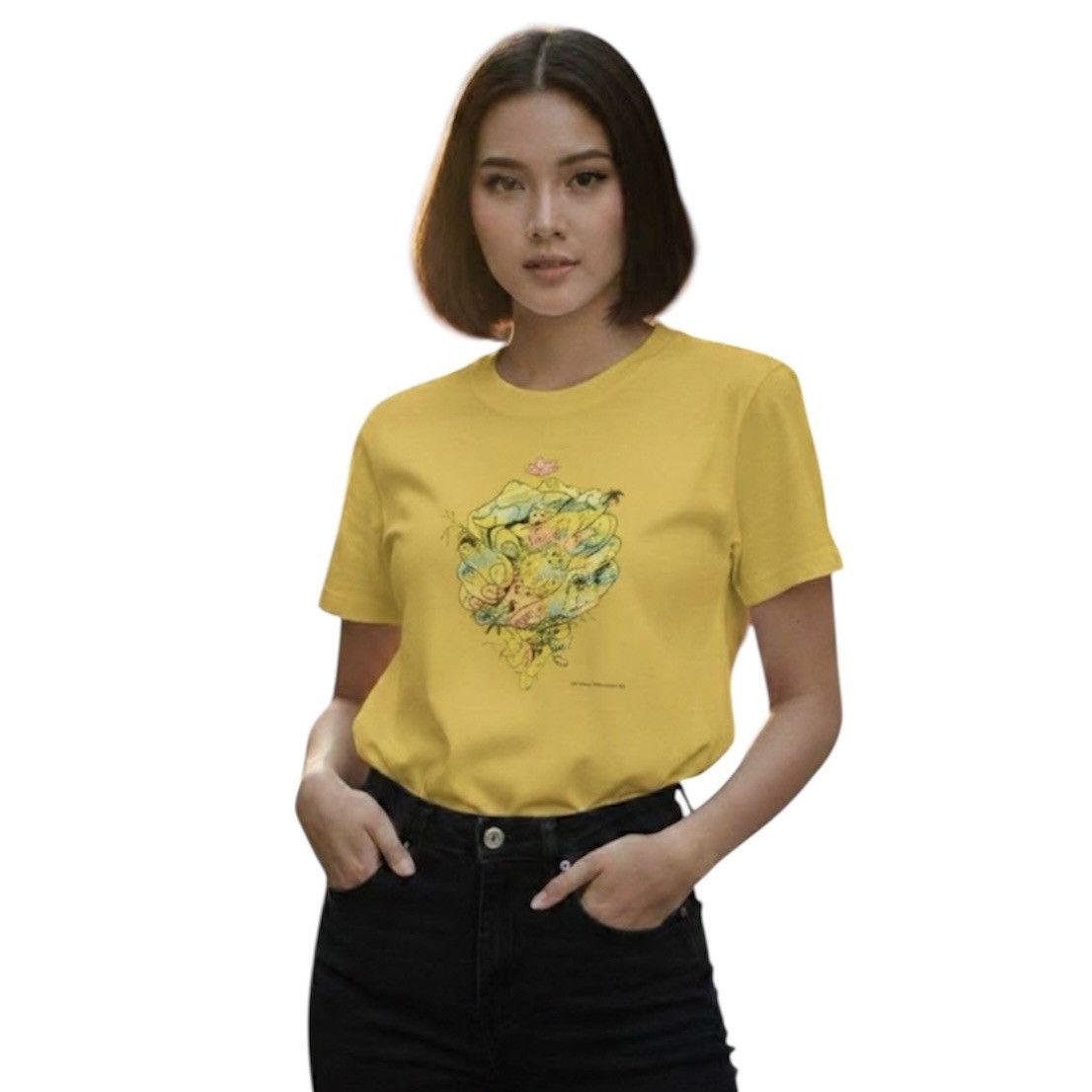 Takashi Murakami 90s Rare Art Yellow Colour 24 Hour Television Tee Size US M / EU 48-50 / 2 - 1 Thumbnail