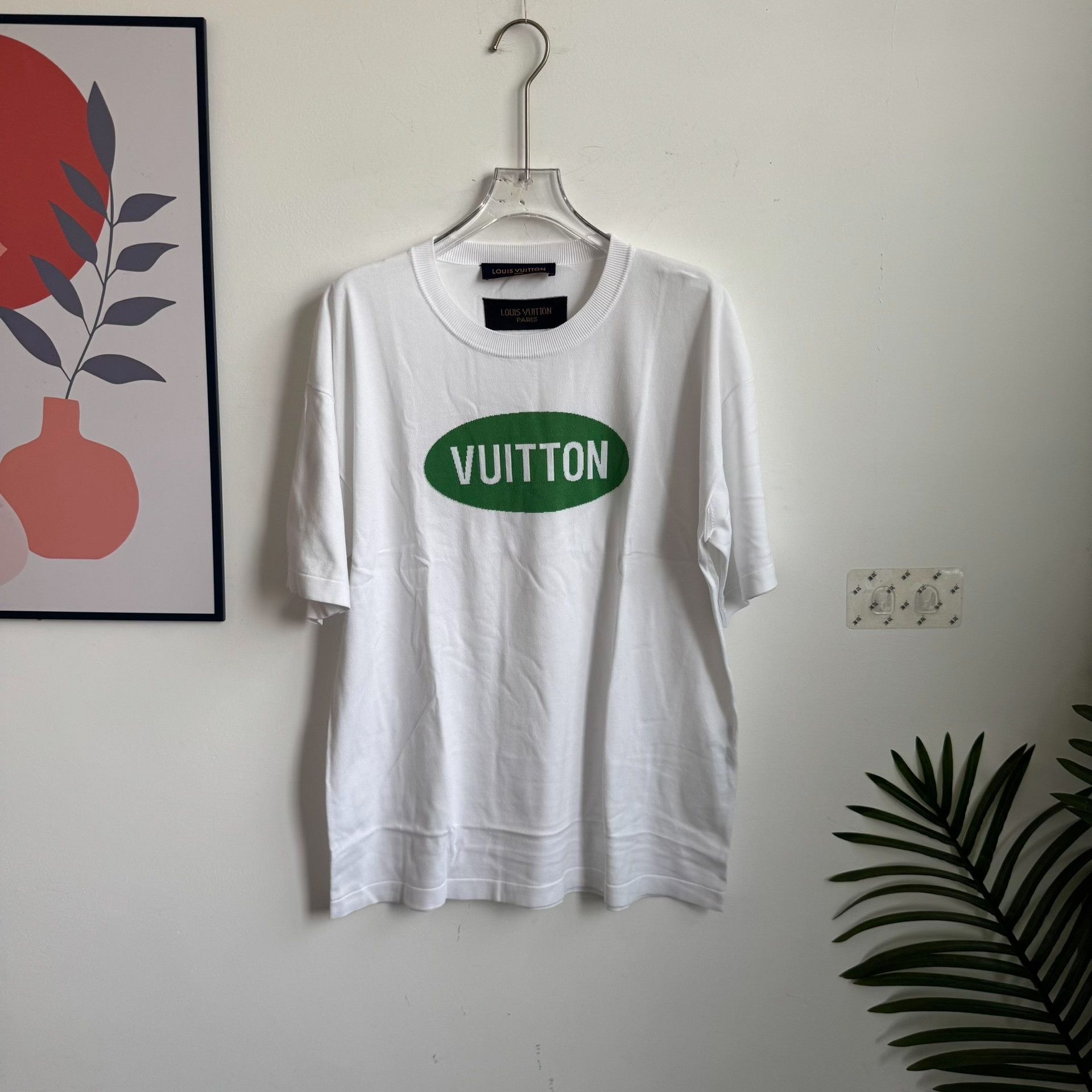Louis Vuitton Louis Vuitton Green Logo Knit T-Shirt Size M Size US M / EU 48-50 / 2 - 1 Thumbnail