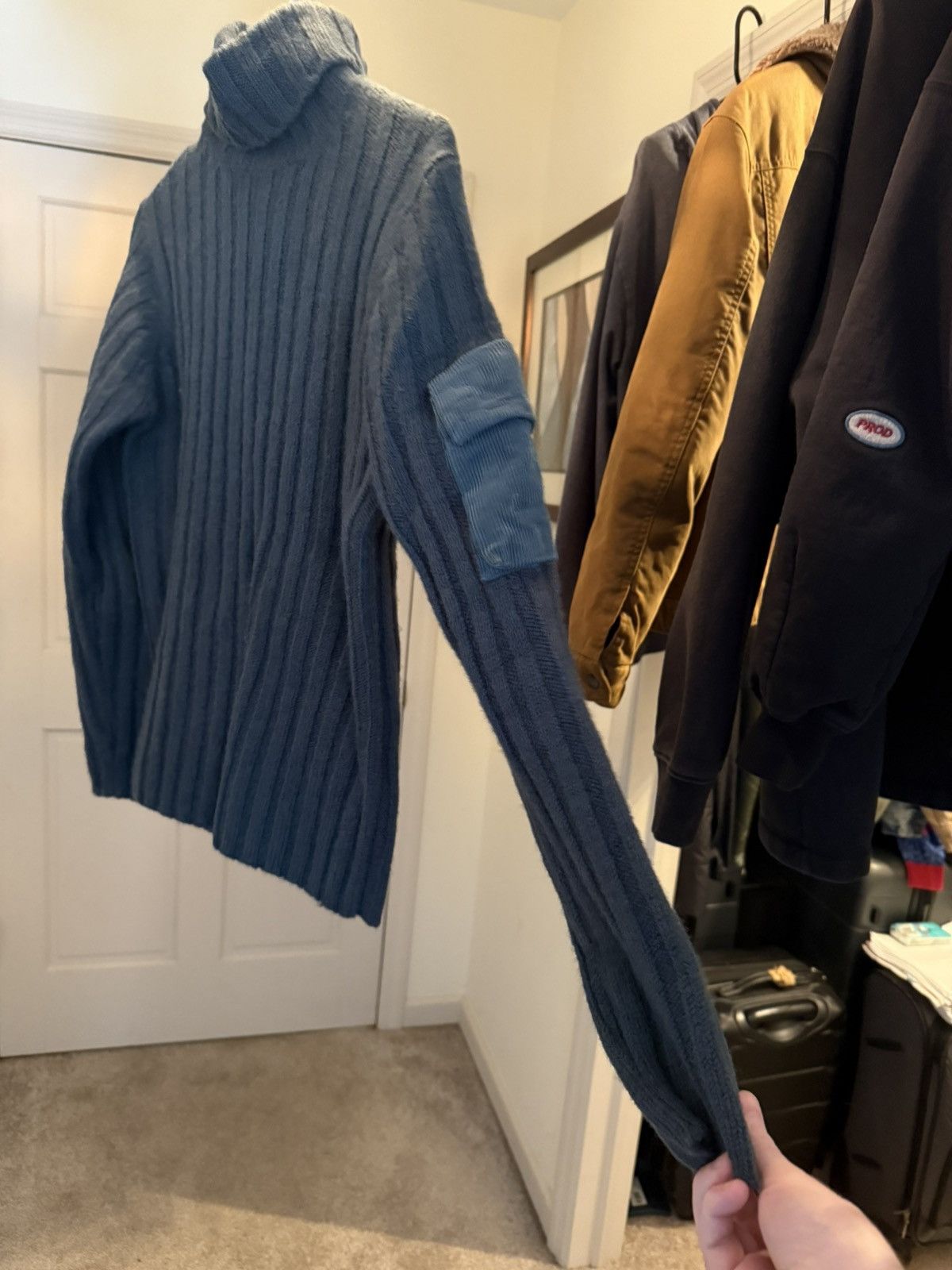 French Connection Corduroy Side Pocket Lined Wool Turtleneck Size US M / EU 48-50 / 2 - 9 Thumbnail