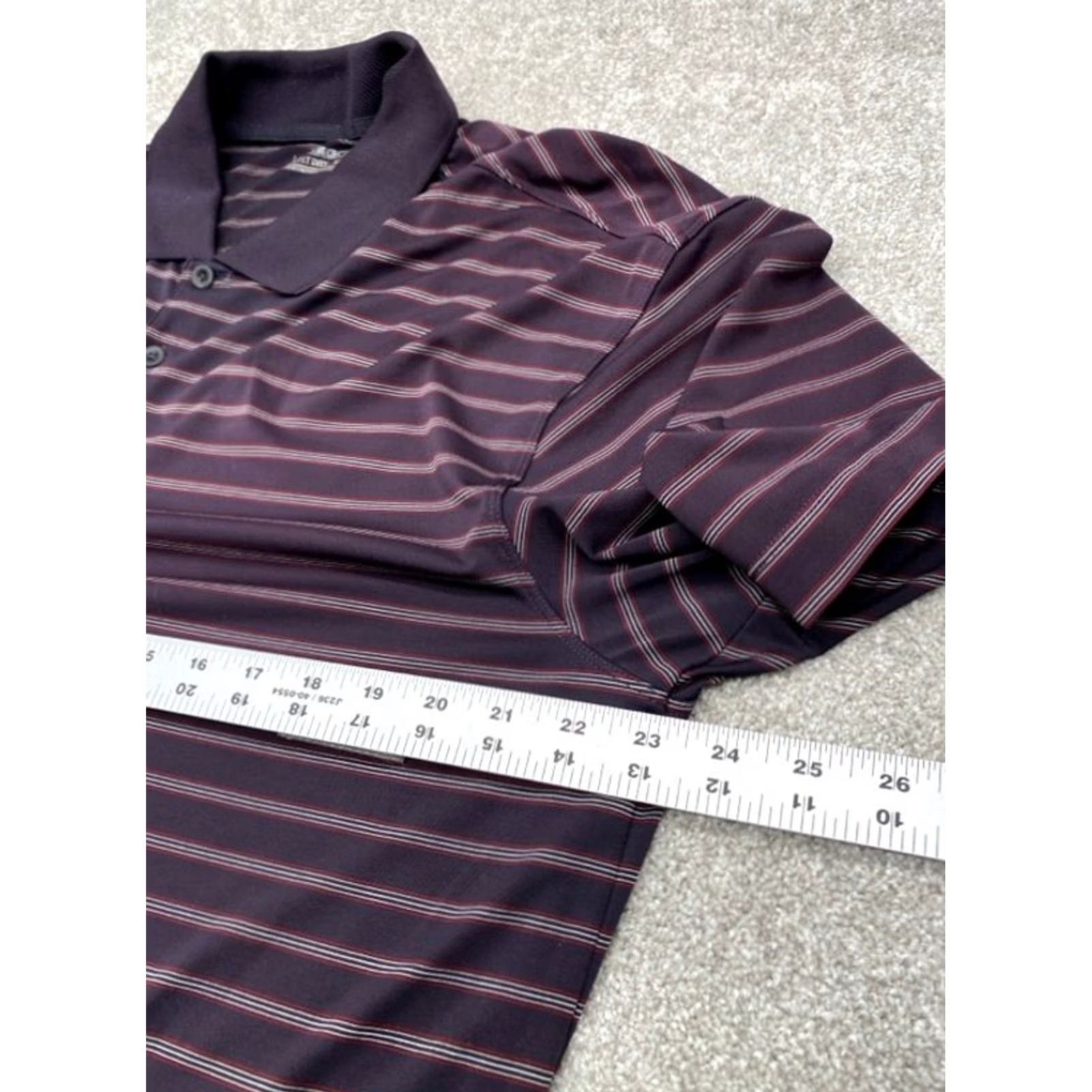 Nike Nike Dri FIT Golf Polo Shirt M Adult Multicolor Striped Short Sleeve Nike Logo 335839-511 Mens Polo Size US M / EU 48-50 / 2 - 7 Thumbnail