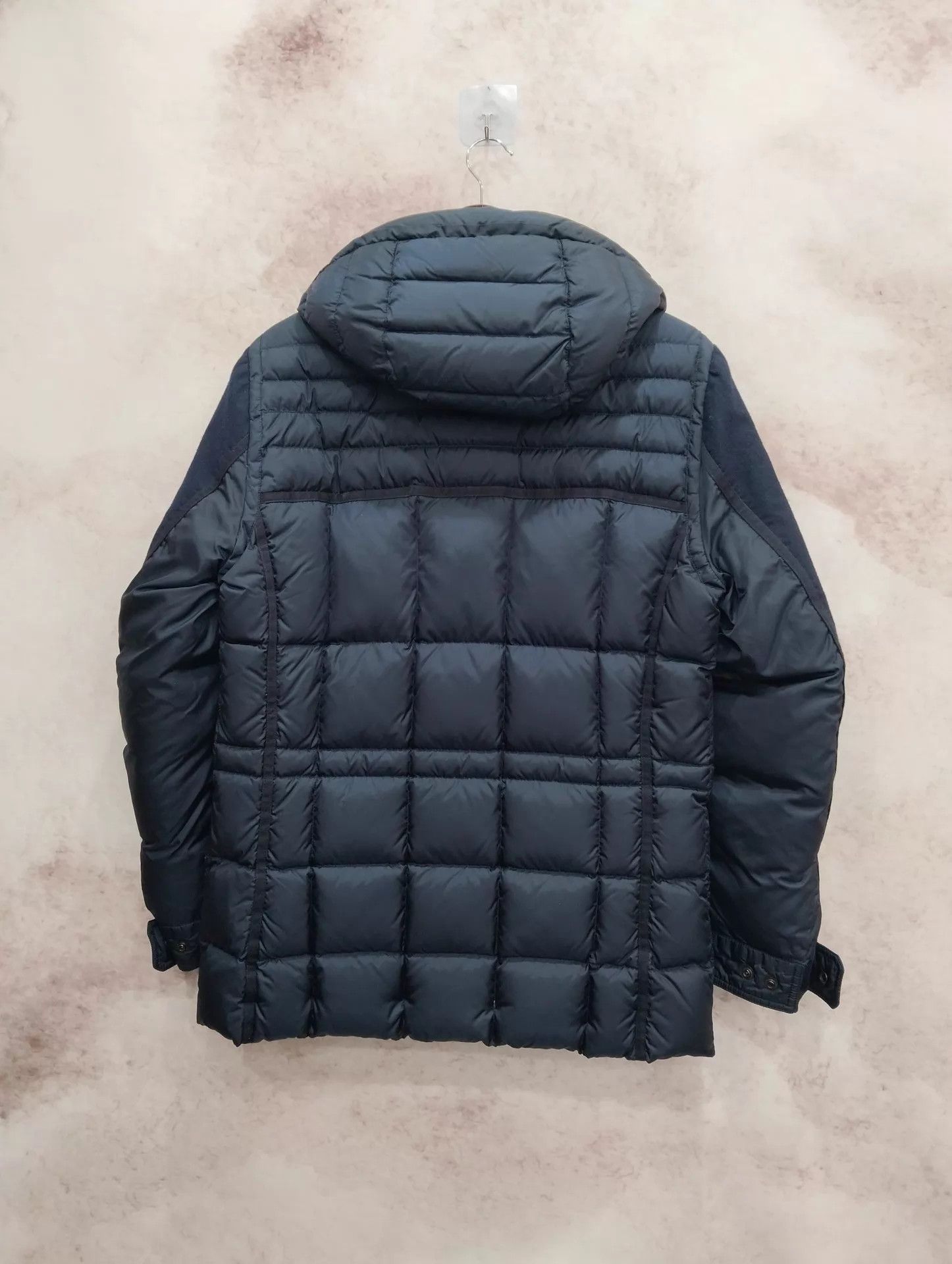 Moncler Moncler Navy Wool Paneled Puffer Jacket Size 2 Size XS / US 0-2 / IT 36-38 - 2 Thumbnail