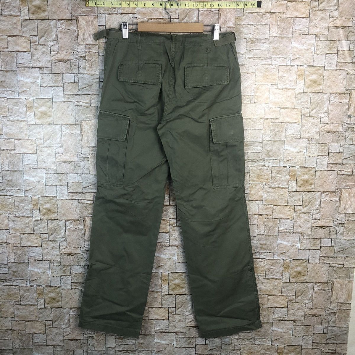 Japanese Brand Natural Beauty Basic Green Cargo Multipocket Pants #A49 Size US 28 / EU 44 - 13 Thumbnail