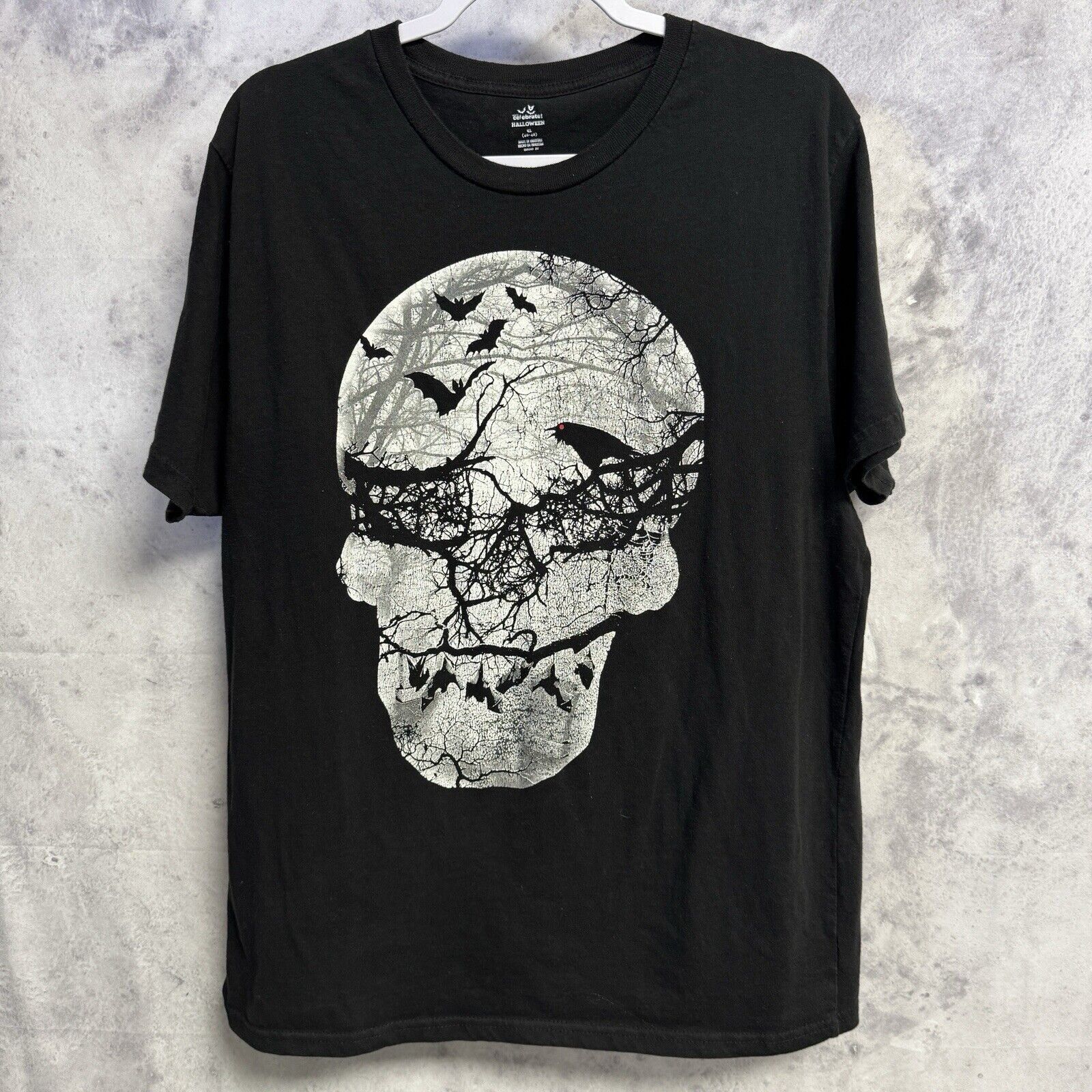 Other Halloween Scary Skull T Shirt Mens XL Black Short Sleeve Gra Size US XL / EU 56 / 4 - 1 Thumbnail