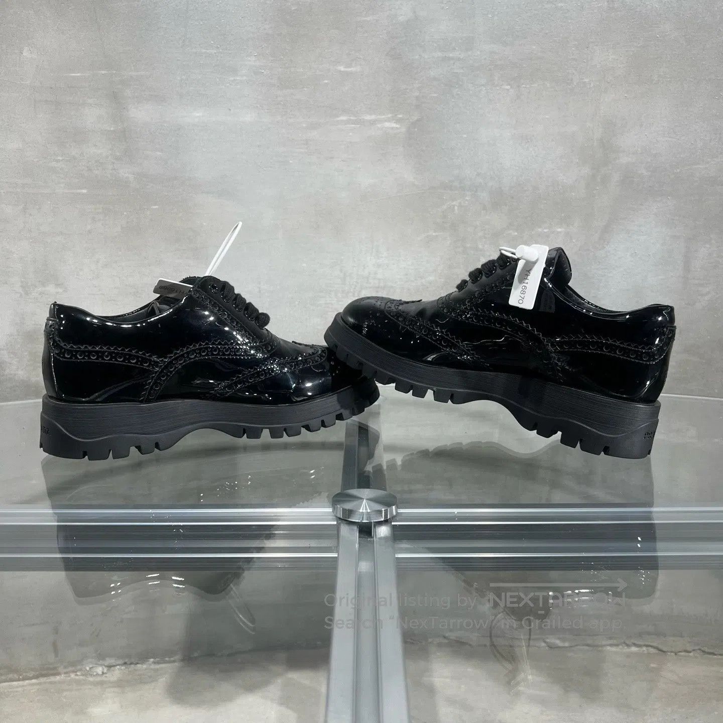 Prada Prada Lefu shoes with a glossy finish and leather uppers Size US 5.5 / IT 35.5 - 4 Thumbnail