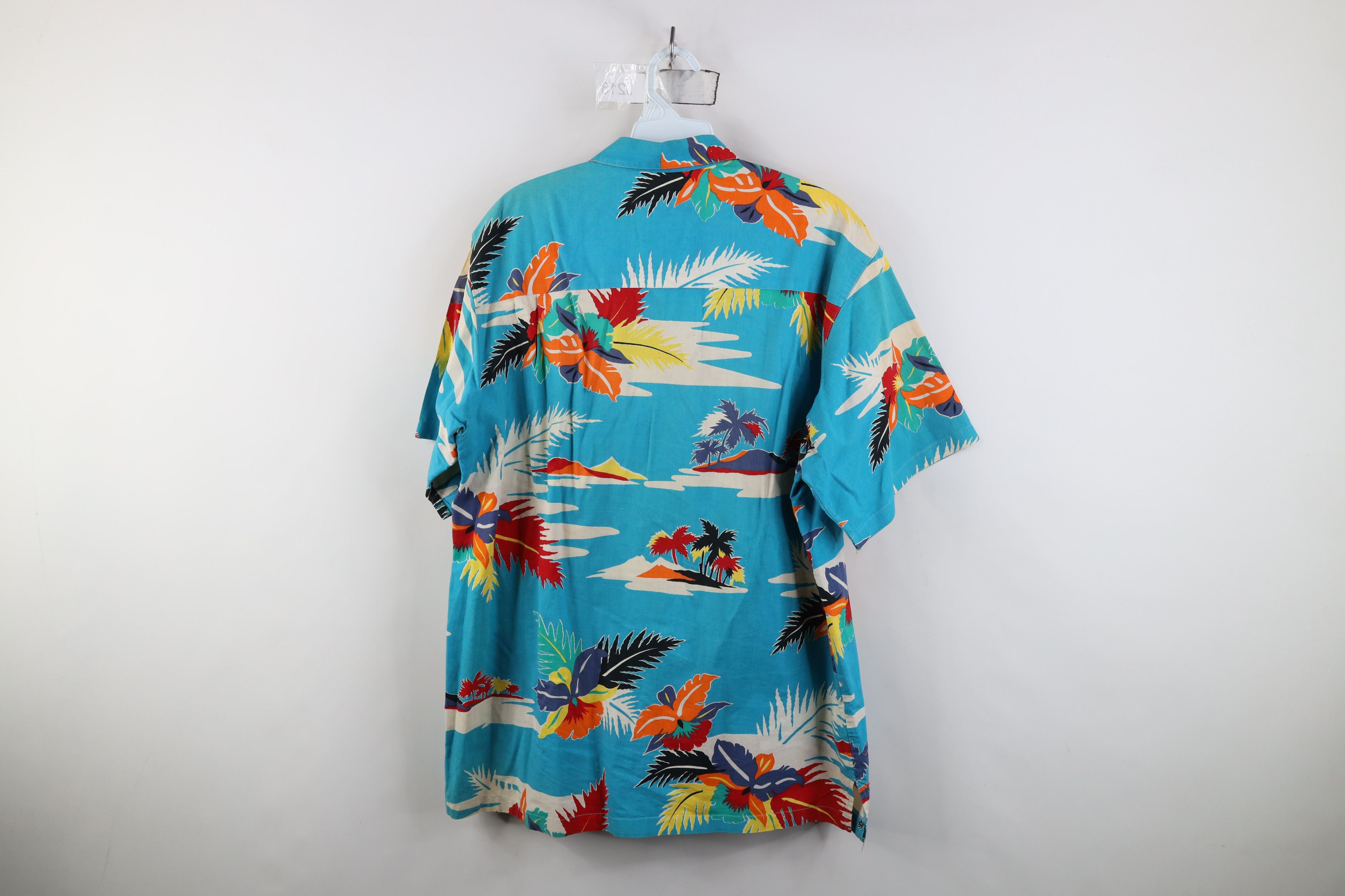 Vintage Vintage 80s Streetwear Looped Collar Hawaiian Button Shirt Size US L / EU 52-54 / 3 - 11 Thumbnail