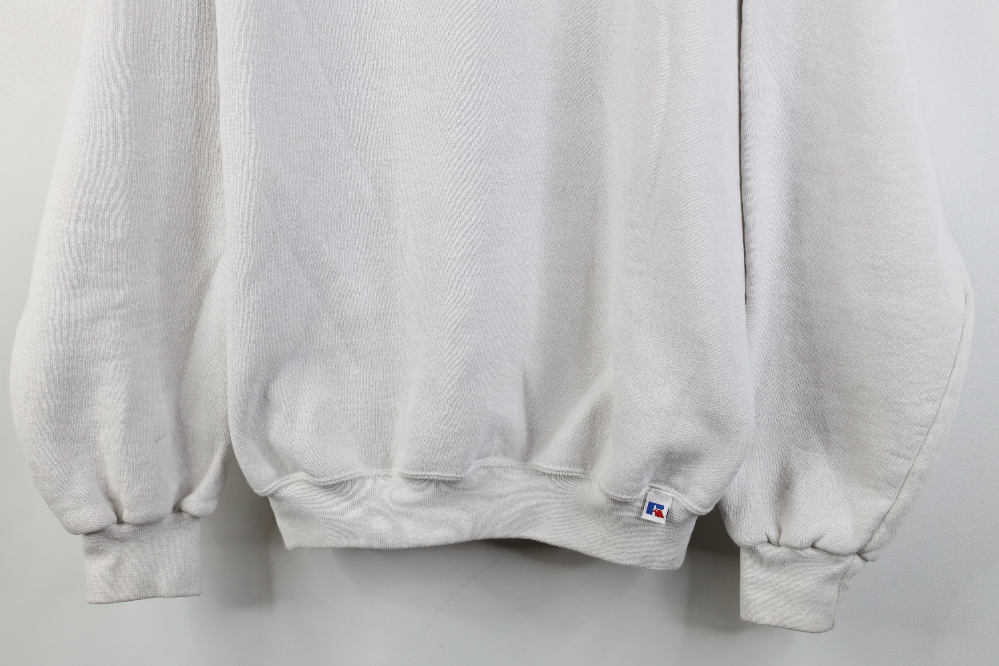 Russell Athletic Vintage 90s Russell Athletic Blank Crewneck Sweatshirt White Size US M / EU 48-50 / 2 - 3 Thumbnail