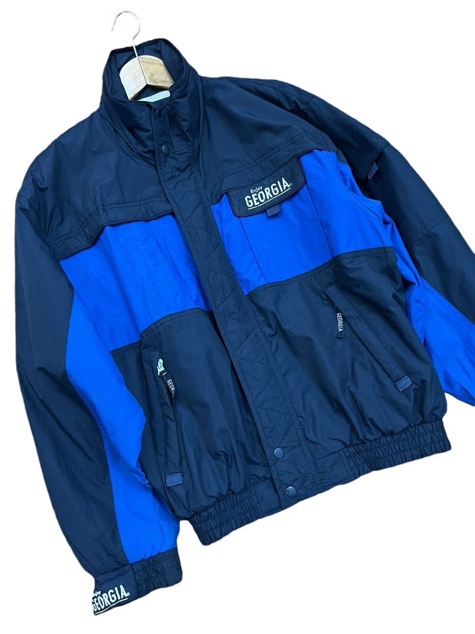 Vintage Enjoy Georgia Coffee Bomber Jacket Size US L / EU 52-54 / 3 - 2 Thumbnail