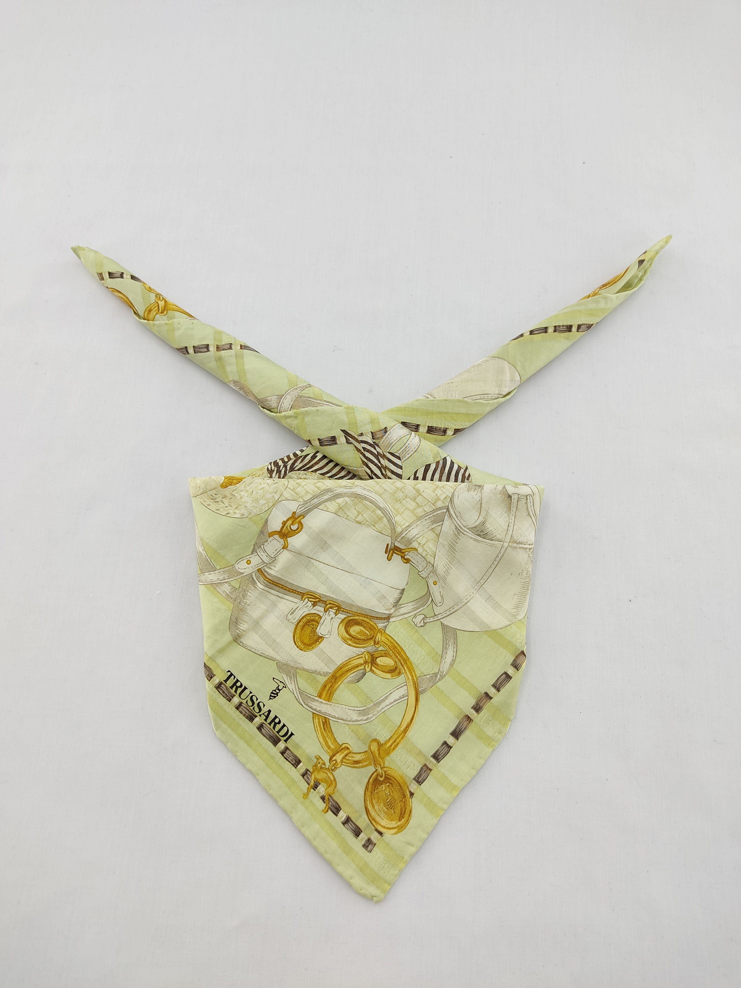 Designer × Trussardi × Vintage Trussardi Handkerchief / Neckwear / Bandana Size ONE SIZE - 1 Thumbnail