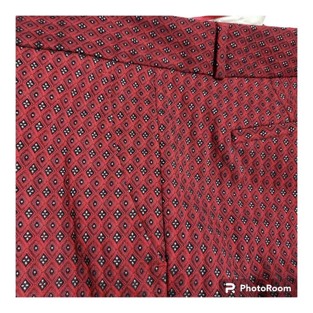 Banana Republic CT698 Banana Republic Ladies Red & Black Pant 12 Size 34" / US 12 / IT 48 - 4 Thumbnail