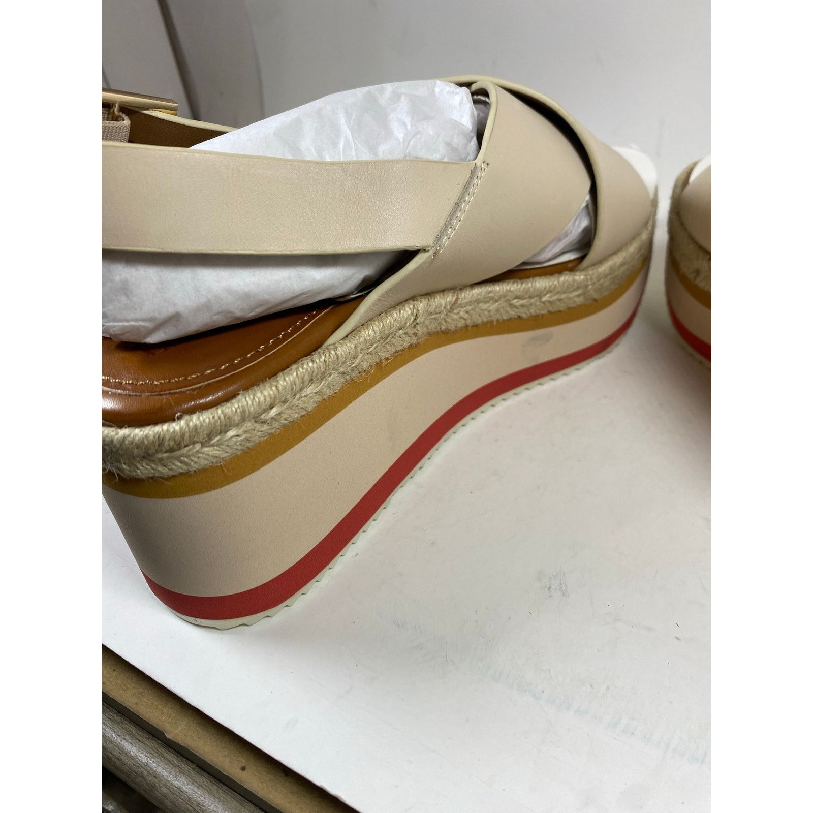 Other Enzo Angiolini Eva Wedge Sandals NWT 9W Size US 9 / IT 39 - 8 Thumbnail