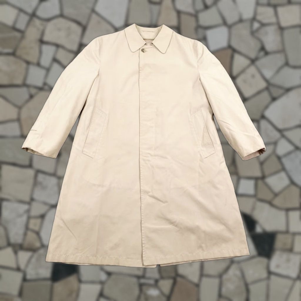 Hart Schaffner Marx VINTAGE Hart Schaffner & Marx Coat Mens 42S Beige Rain Trench Jacket Liner Wool Lined Water Resistant Single-Breasted Size US XS / EU 42 / 0 - 1 Thumbnail