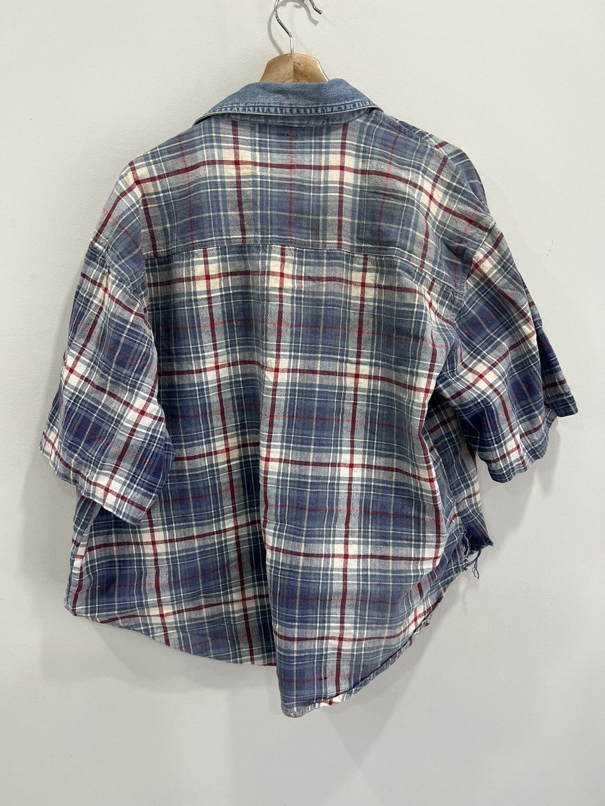 If Six Was Nine Vintage Plaid Flannel Short Sleeve shirt 90s Size US L / EU 52-54 / 3 - 2 Thumbnail