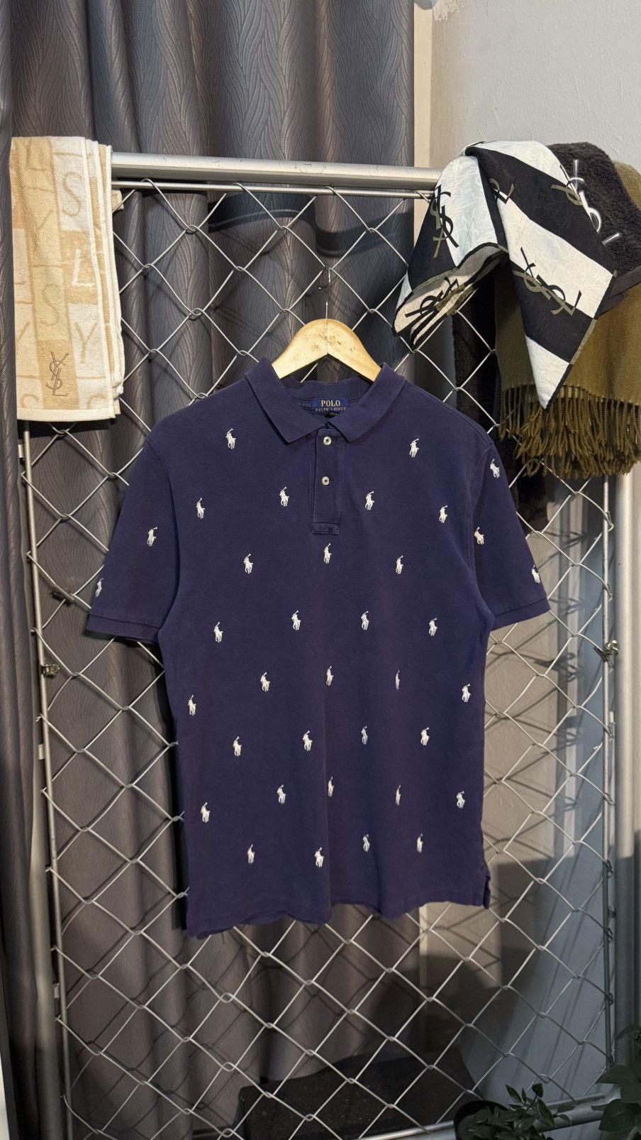 Polo Ralph Lauren Beautiful Sunfaded POLO RALPH LAUREN EMBROIDERED PONY LOGO Size US M / EU 48-50 / 2 - 1 Thumbnail
