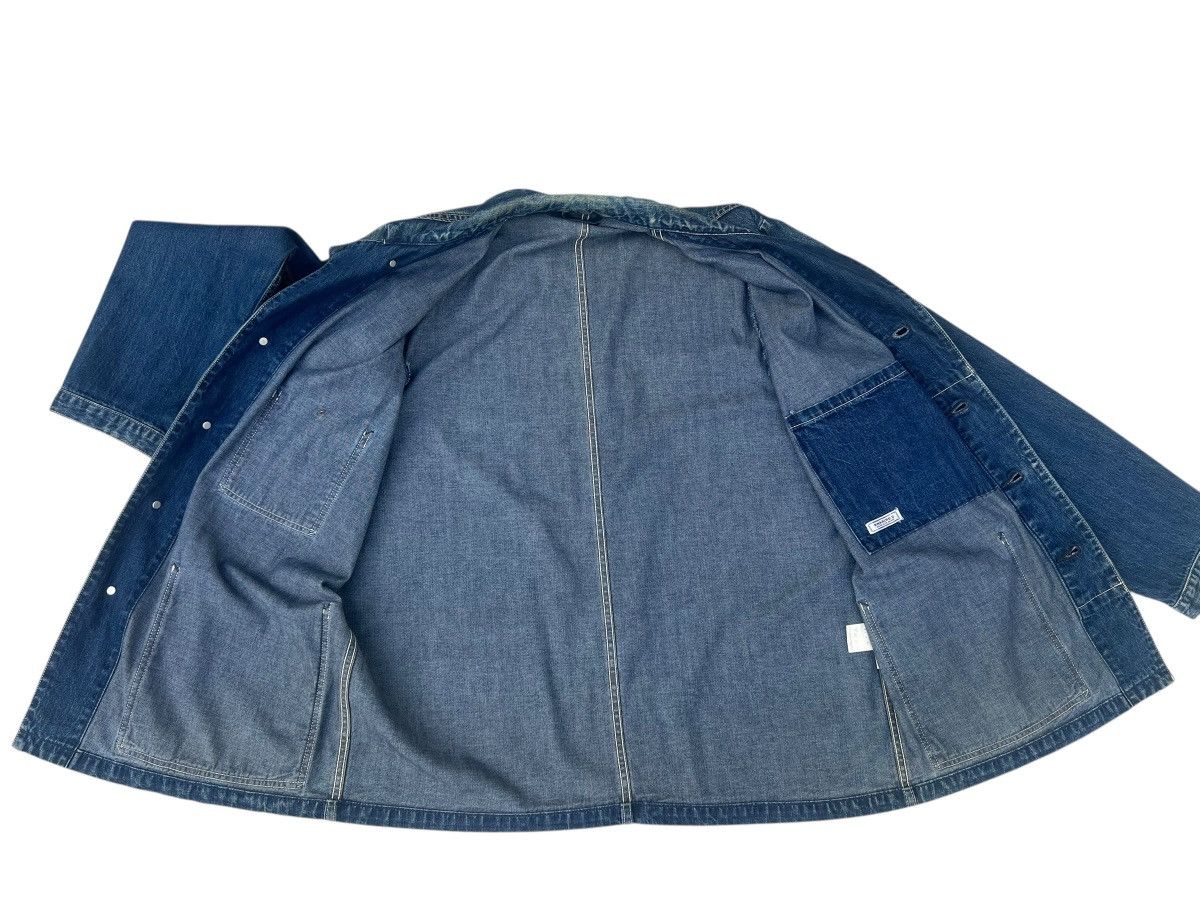 45rpm Archive 45rpm NMD Ocean Blue Patina Denim Chore Jacket Size US XL / EU 56 / 4 - 4 Thumbnail