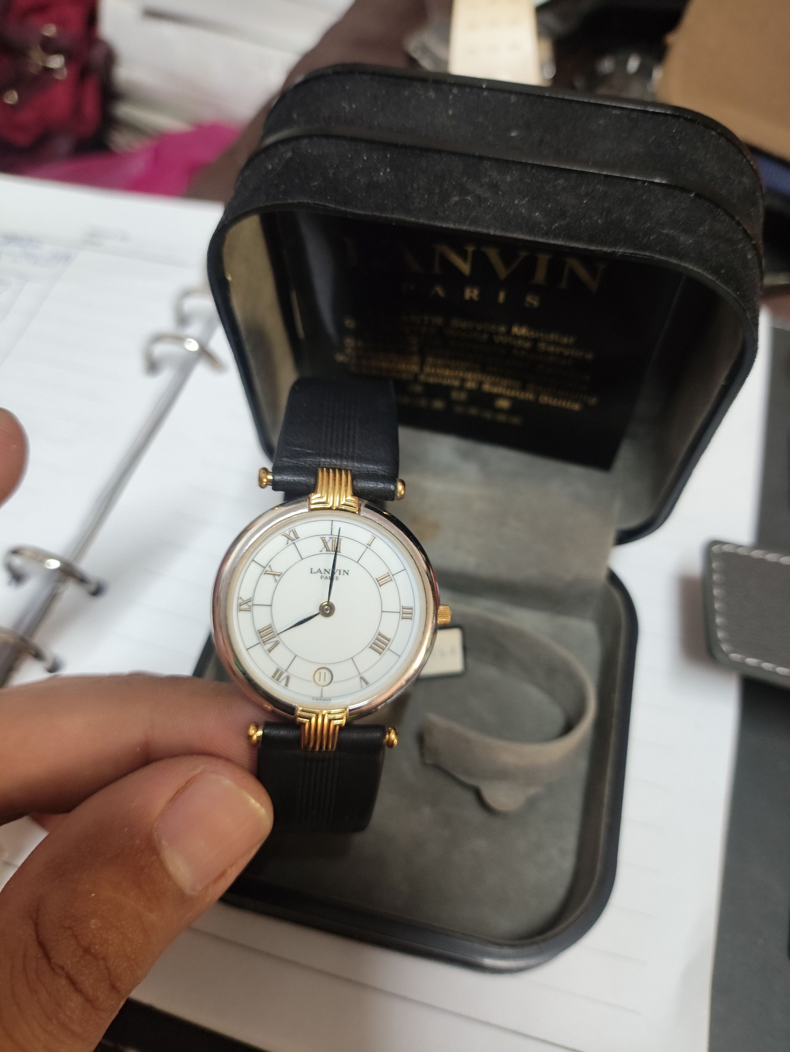 Lanvin Luxury Vintage LANVIN PARIS Watch (SWISS ENGINE QUARTZ) Size ONE SIZE - 13 Thumbnail