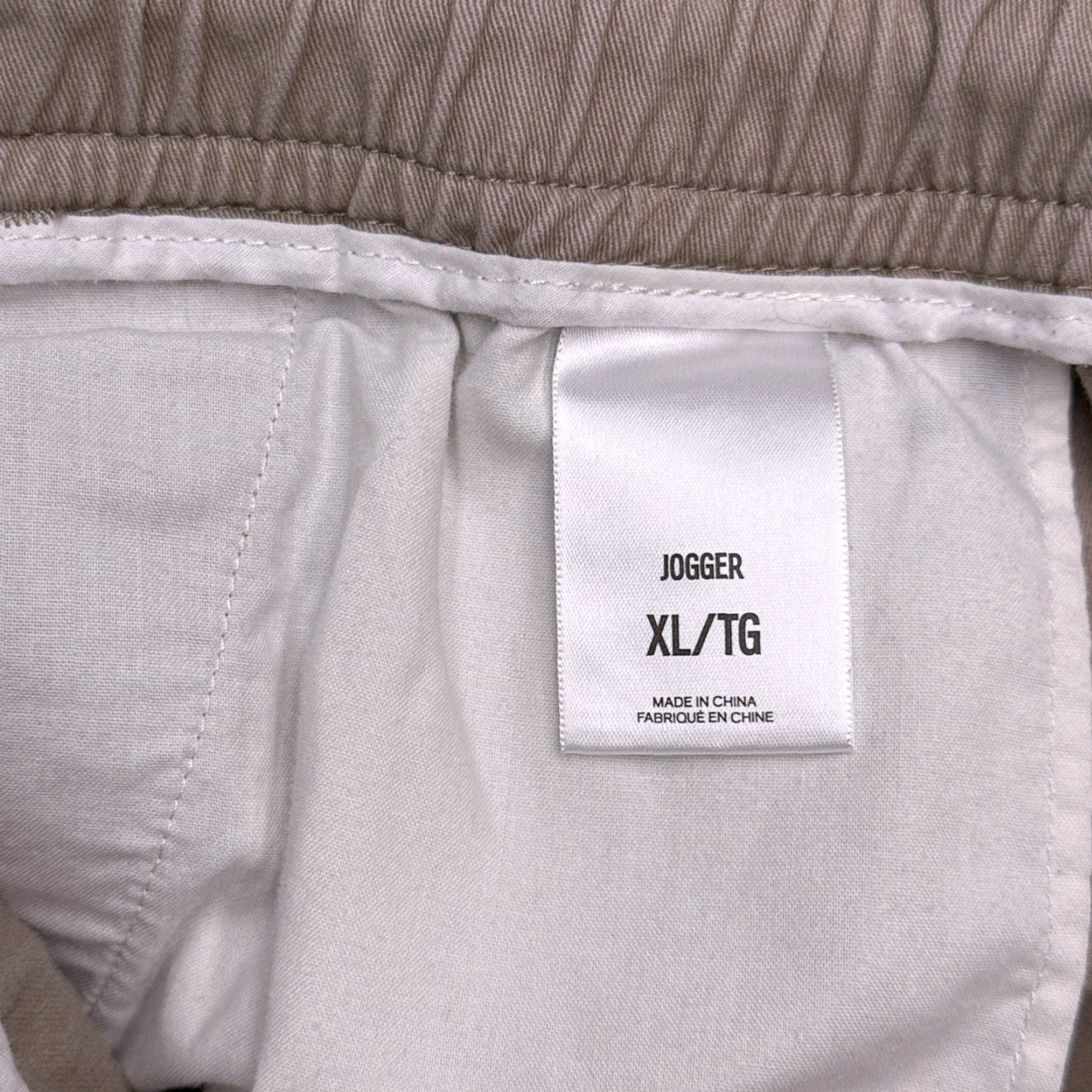 Express Express Jogger Pants Mens XL Brown Drawstring Tapered Regular Pockets Logo Twill Cotton Size US 36 / EU 52 - 4 Thumbnail