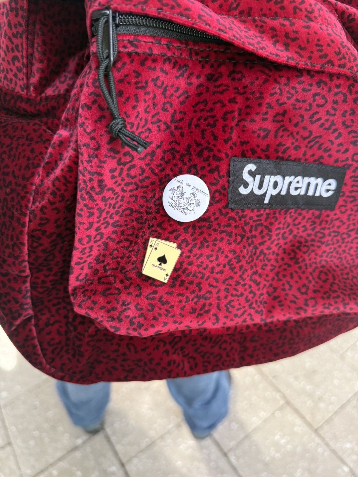 Supreme Supreme Red leopard bag Size ONE SIZE - 2 Thumbnail