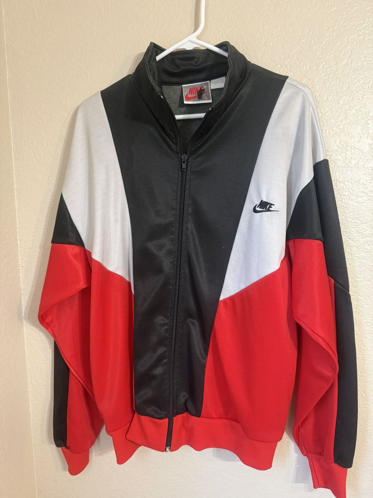 Nike Vintage 90s Nike Windbreaker Jacket Adult Large Black Blue Size US L / EU 52-54 / 3 - 3 Thumbnail