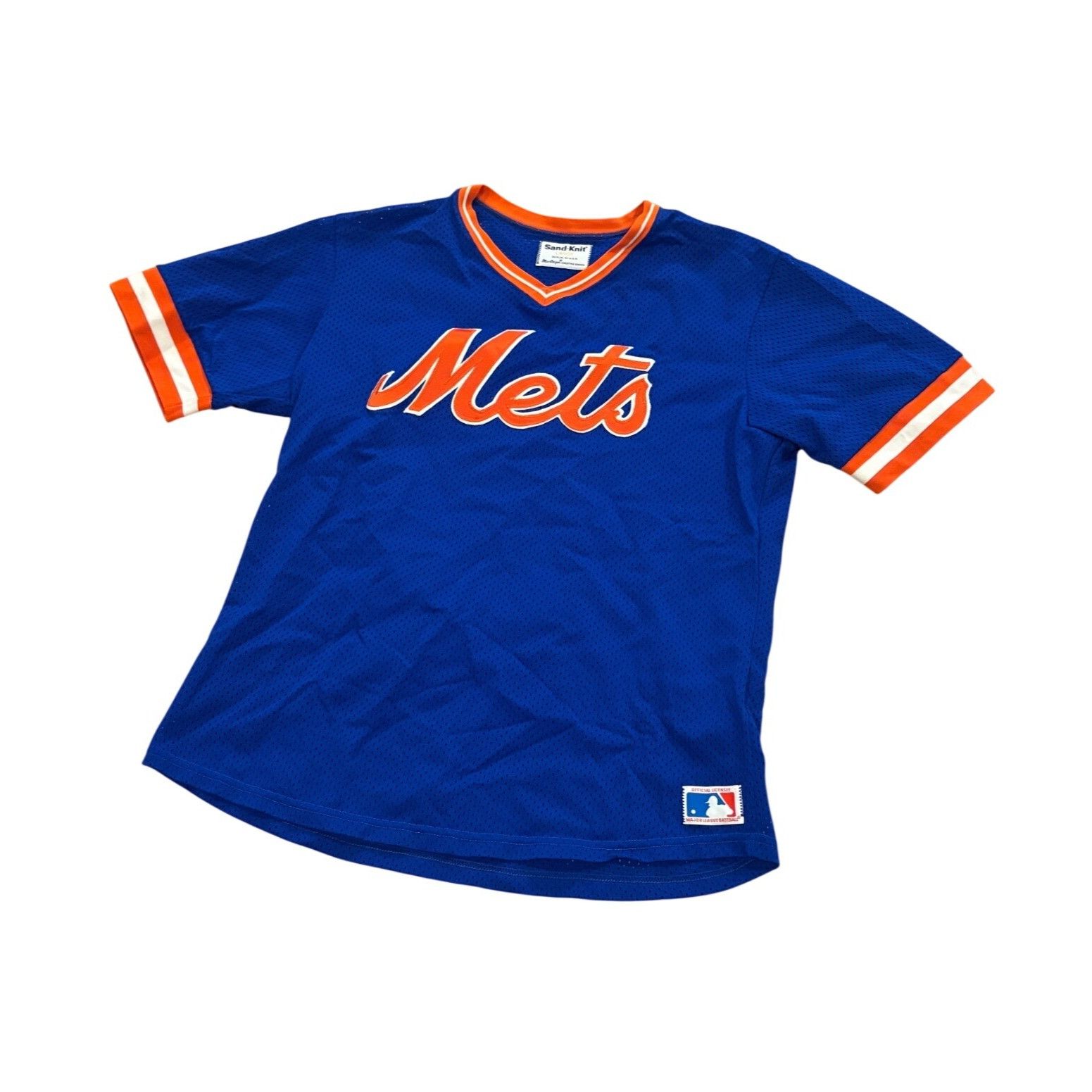 Other Vintage 80s Sand-Knit New York Mets MLB Pullover Baseball Je Size US L / EU 52-54 / 3 - 4 Thumbnail