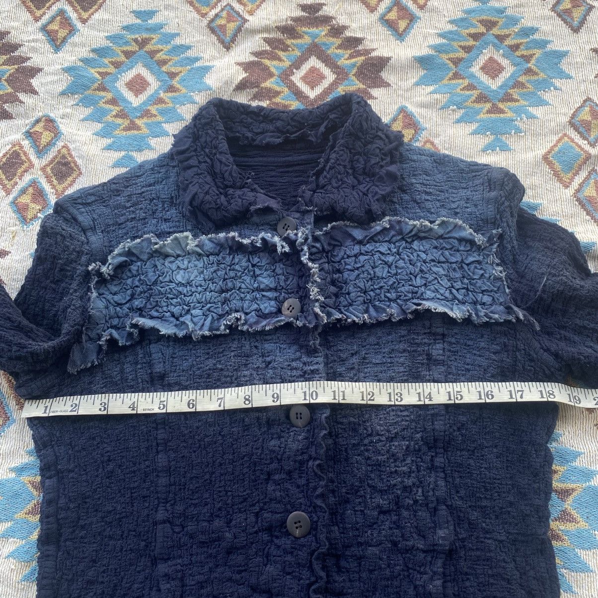 Issey Miyake ‼️LAST DROP‼️Issey Miyake ME Wrinkle Cauliflower Indigo Jacket Size S / US 4 / IT 40 - 17 Thumbnail