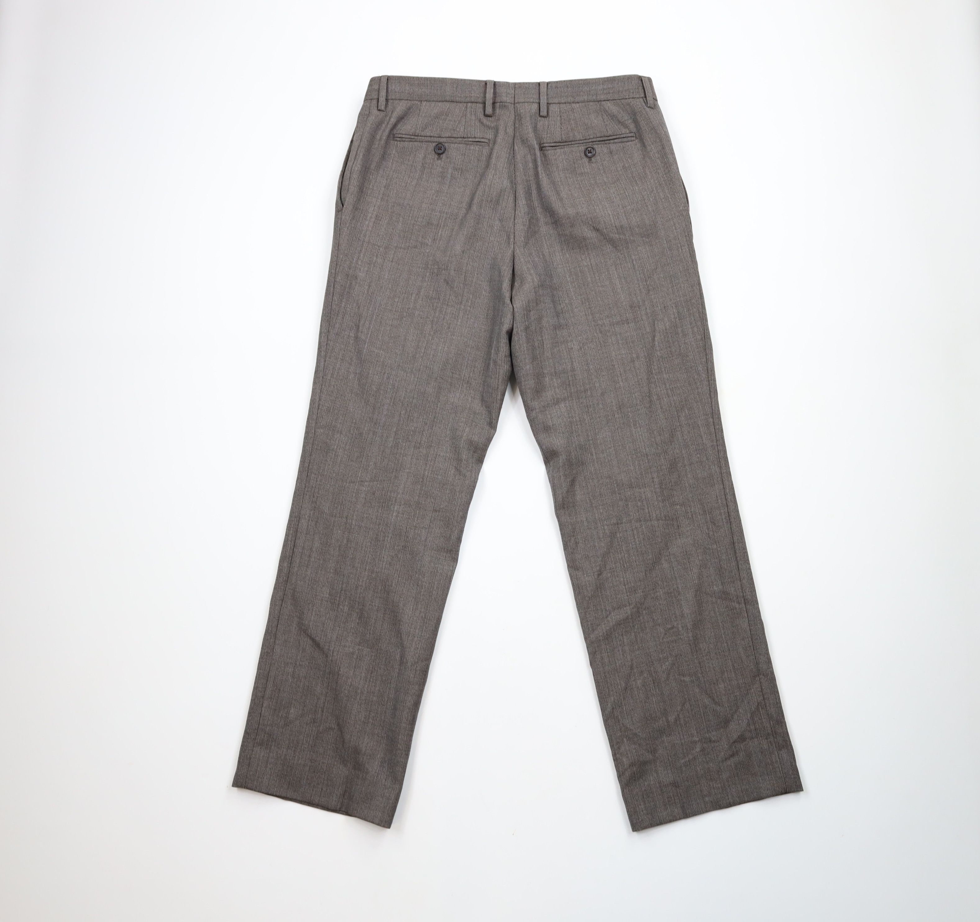 Banana Republic × Vintage Banana Republic Fit Wool Wide Leg Chino Pants Trousers Brown Size US 33 - 8 Thumbnail