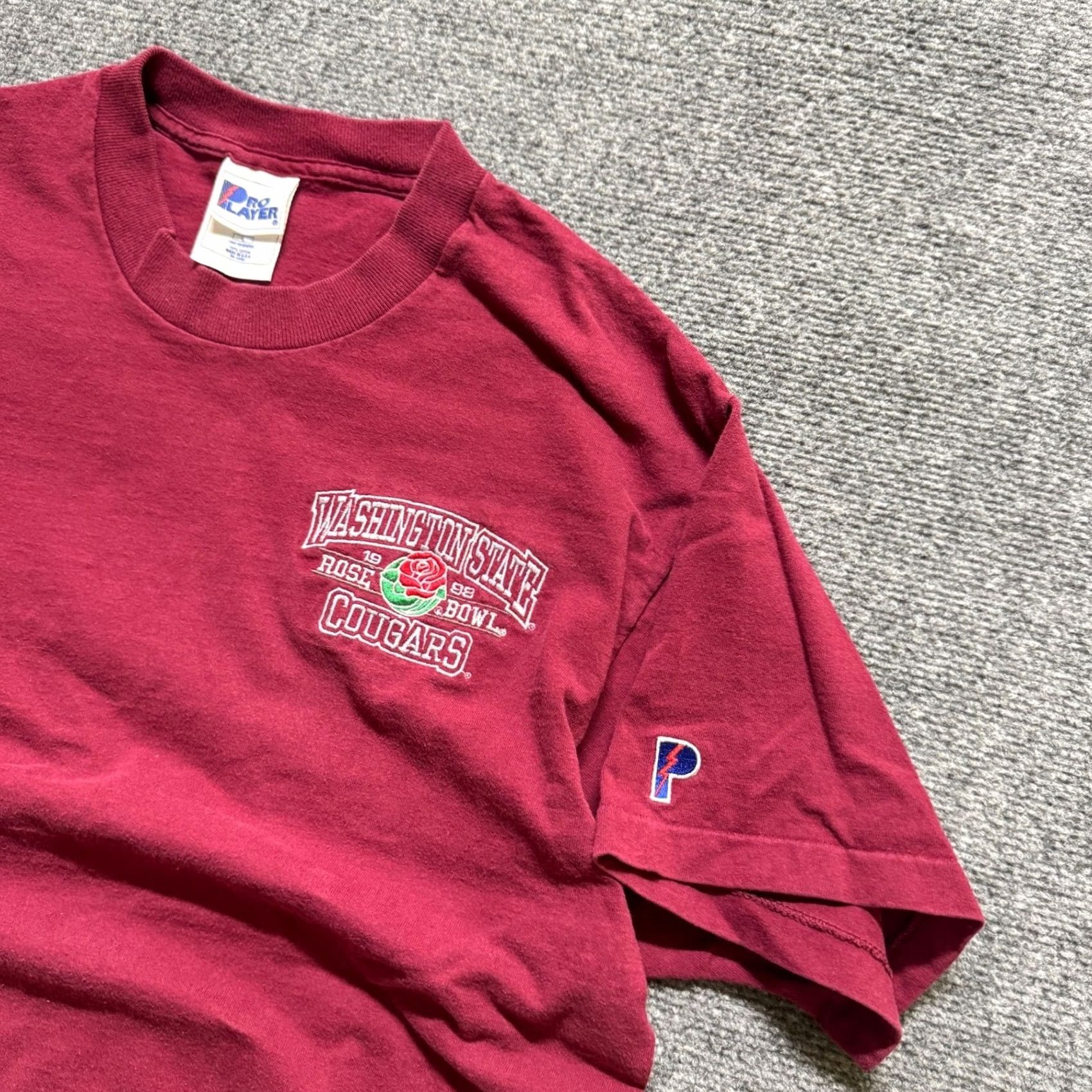 Pro Player VTG Washington State T-Shirt Pro Player Men Large 1998 Rose Bowl Single Stitch Red Size US L / EU 52-54 / 3 - 2 Thumbnail