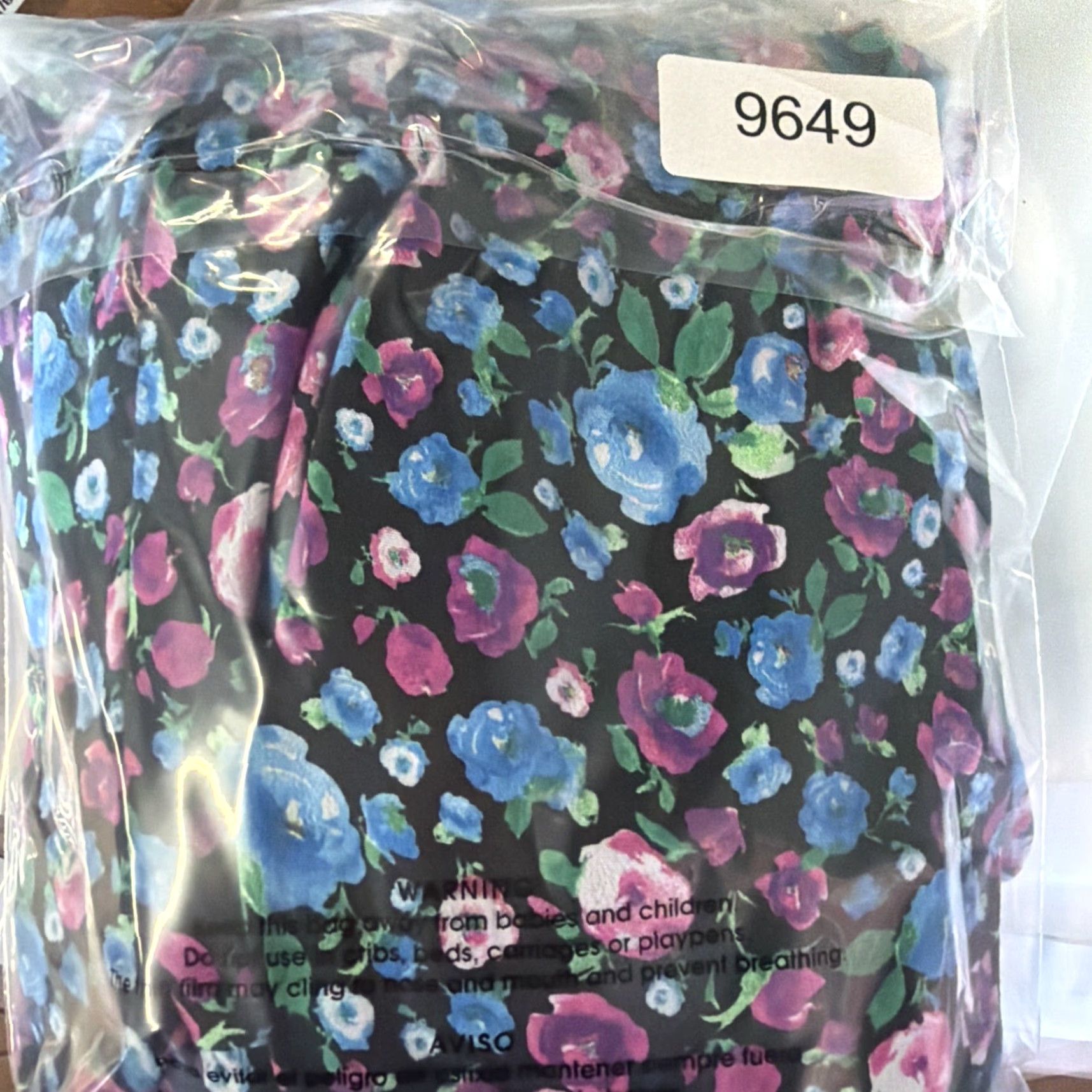 Zara Zara Womens Black Floral Long Sleeve Mini Dress Polyester S Wrap Dress V-Neck Tie Knee Length Size S / US 4 / IT 40 - 4 Thumbnail