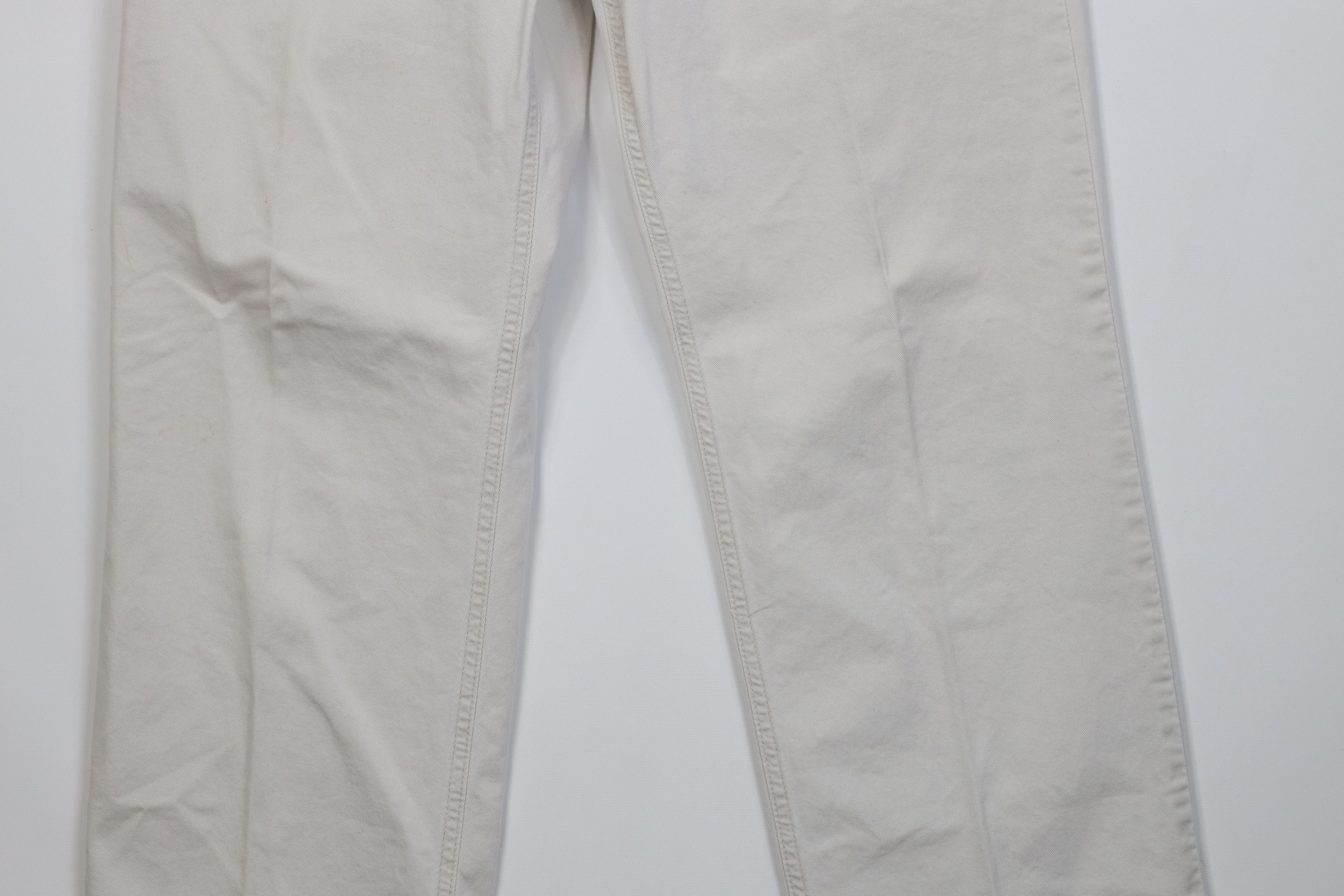 Ralph Lauren Vintage 90s Ralph Lauren Spell Out Straight Leg Pants Beige Size 32" / US 10 / IT 46 - 4 Thumbnail