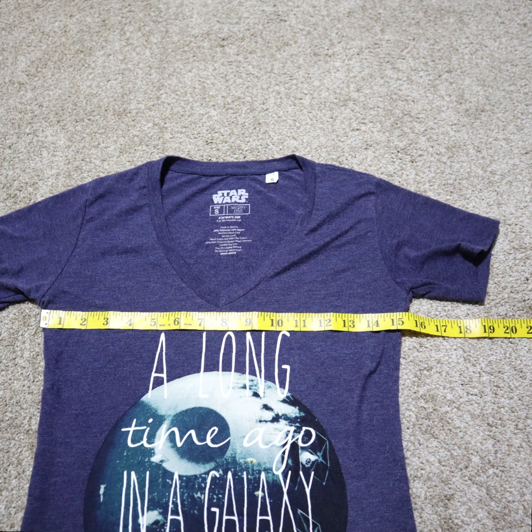 Vintage Star Wars T-Shirt Women’s Size S Small Galaxy Graphic Crew Neck Blue 100% Cotton Fifth Sun Shirt Graphic Tee Vintage No Size S / US 4 / IT 40 - 4 Thumbnail
