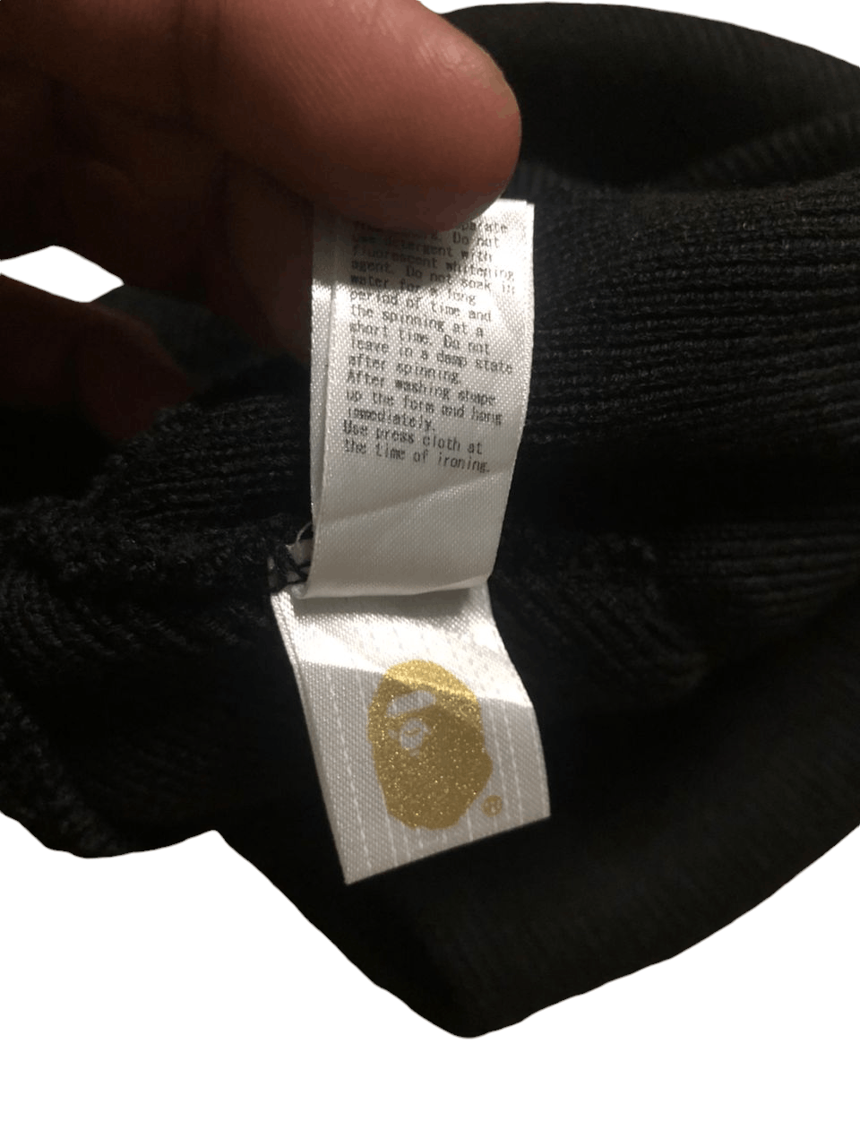 Bape Bape Crossbones Logo Beanie Knit Size ONE SIZE - 7 Thumbnail