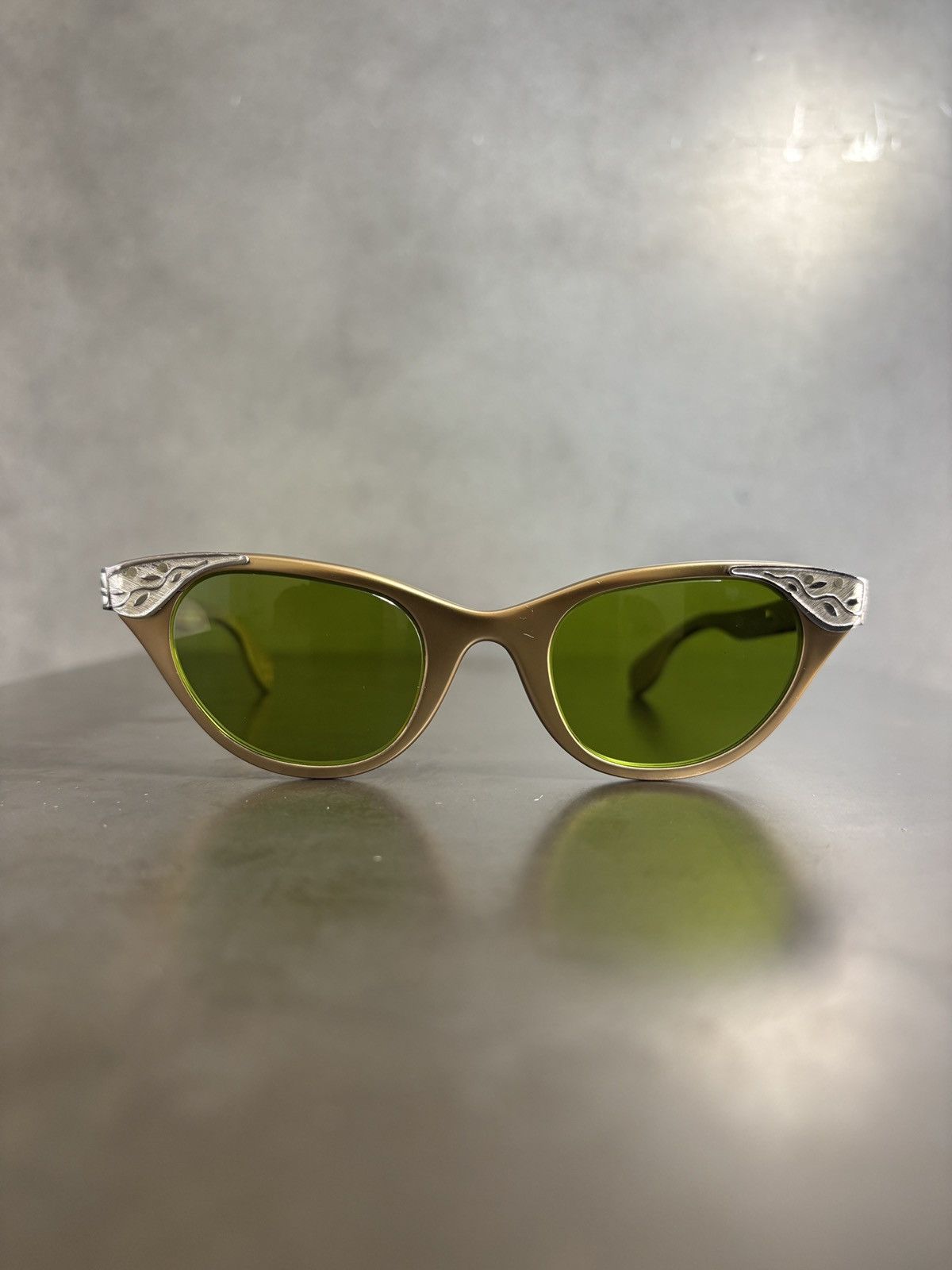 American Optical × Other × Vintage 1960s Tura Sunglasses 1950s Vintage Bronze Metal Turanette Size ONE SIZE - 4 Thumbnail