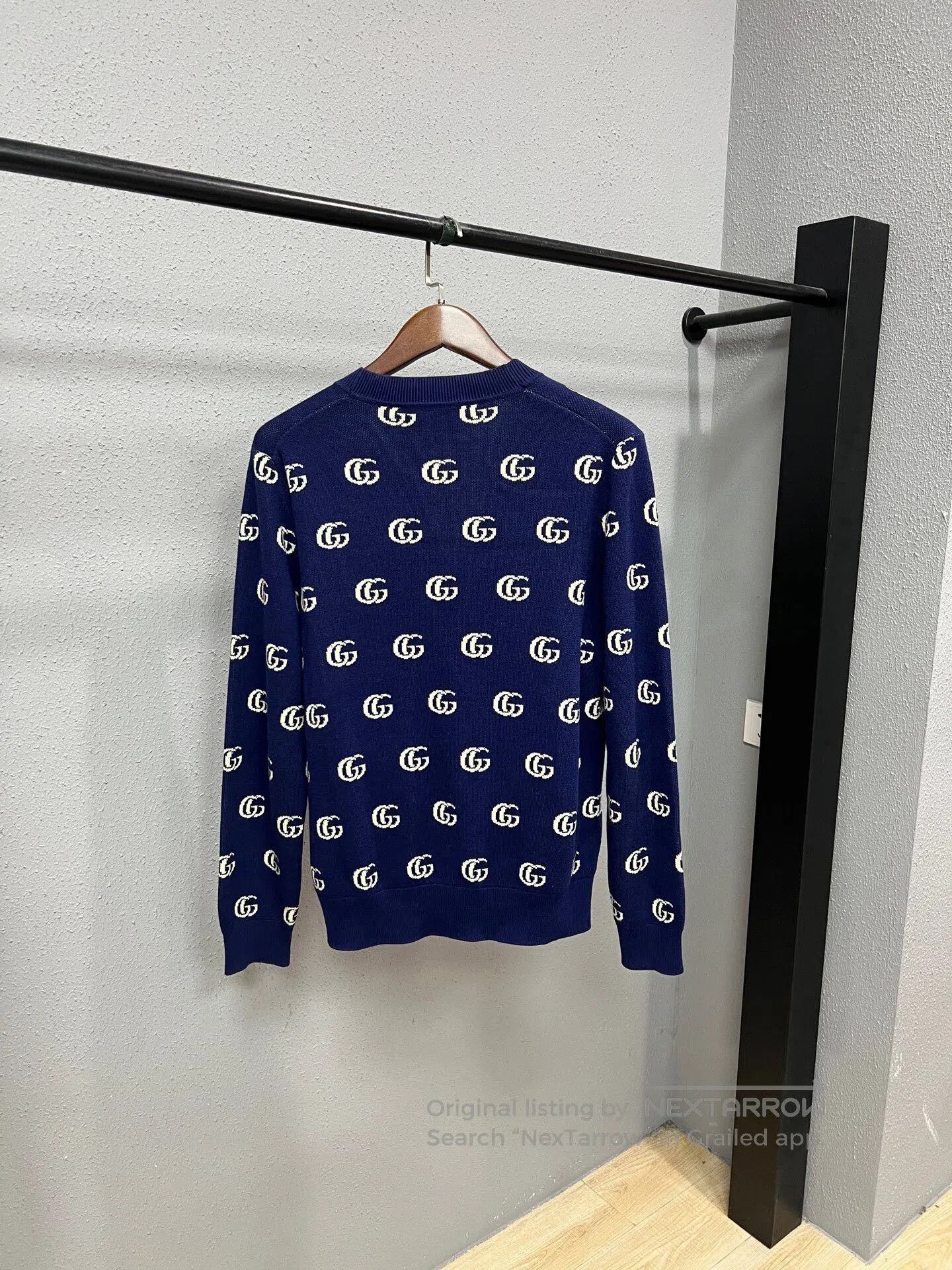 Gucci blue patterned cardigan by Gucci. Size XS / US 0-2 / IT 36-38 - 2 Thumbnail