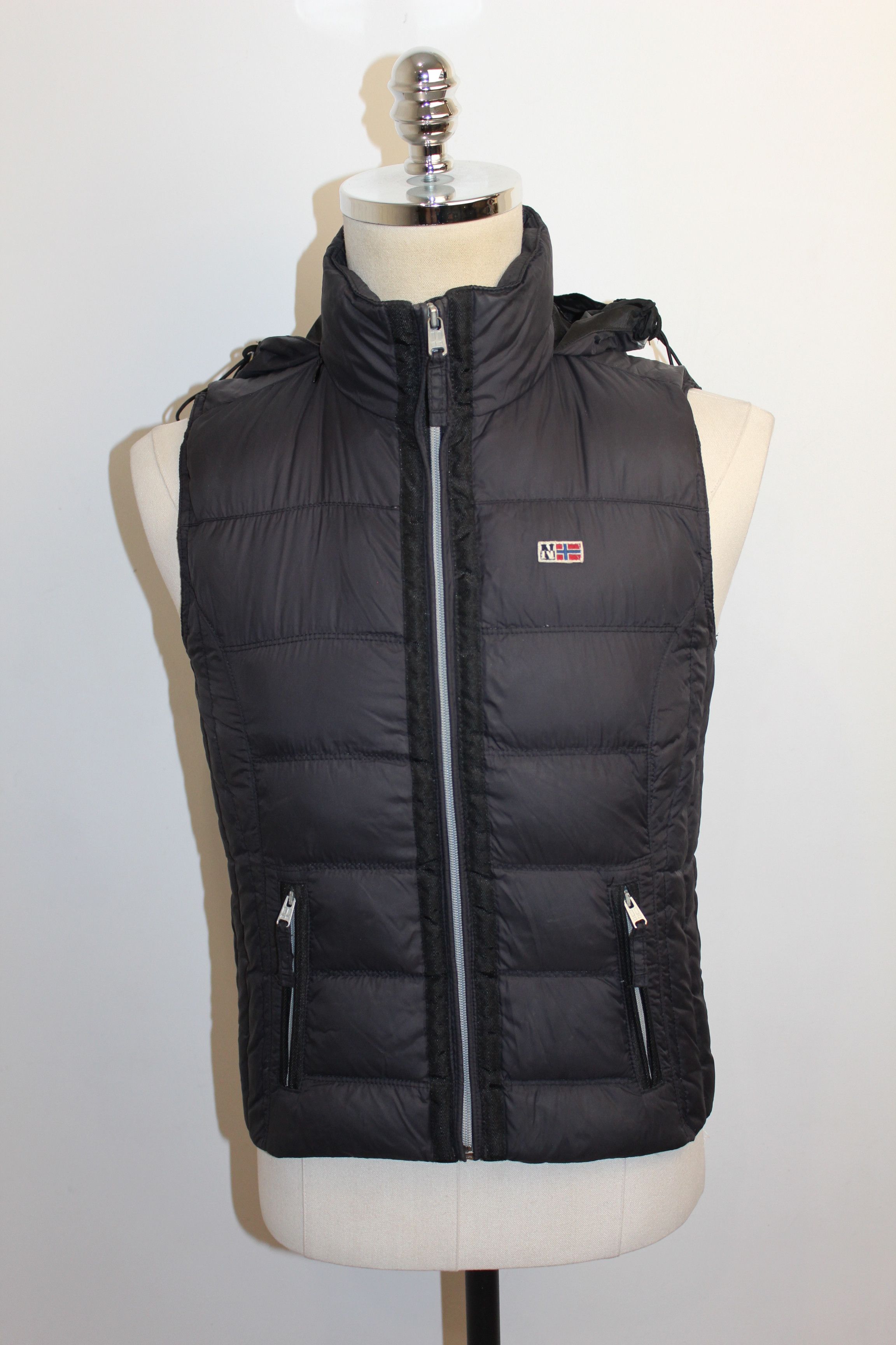 Napapijri Women's Napapijri Wool Down Quilted Puffer Waistcoat Vest Size XS / US 0-2 / IT 36-38 - 3 Thumbnail