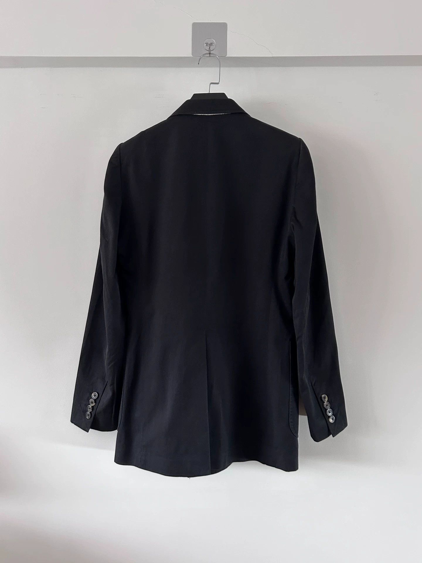 Dries Van Noten DRIES VAN NOTEN Men's Black Peak Lapel Suit Size 46R - 2 Thumbnail